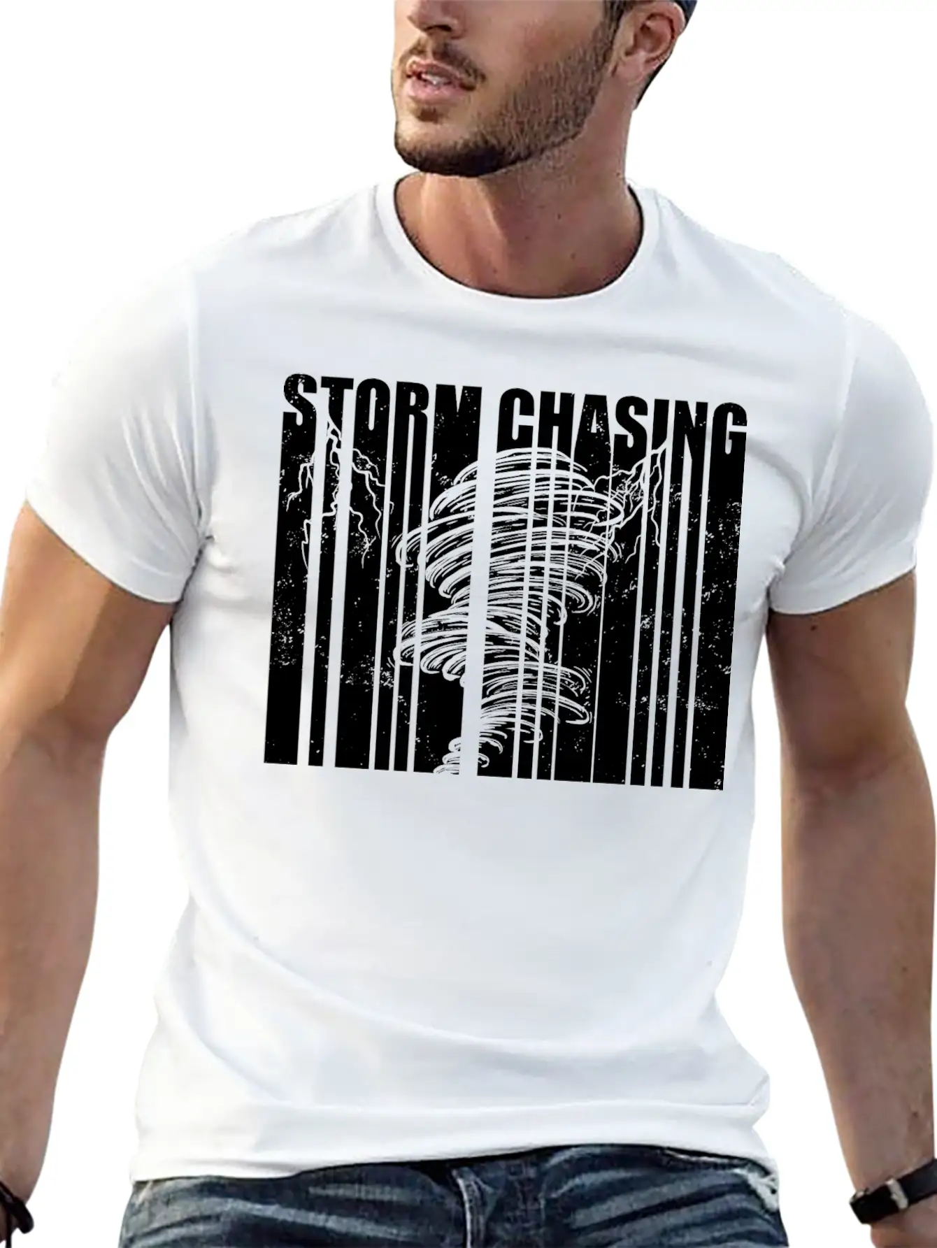 Storm Chaser Gifts | Tornado Storm Spotter Hobby Casual Graphic T-Shirt – Simple And Comfortable Daily Wear