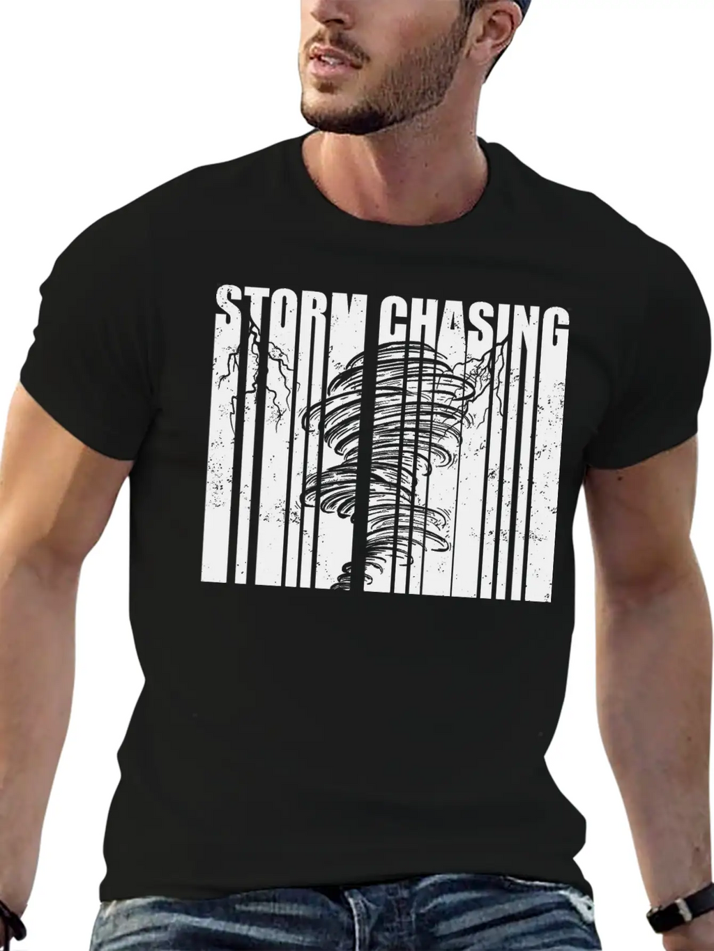 Storm Chaser Gifts | Tornado Storm Spotter Hobby Casual Graphic T-Shirt – Simple And Comfortable Daily Wear