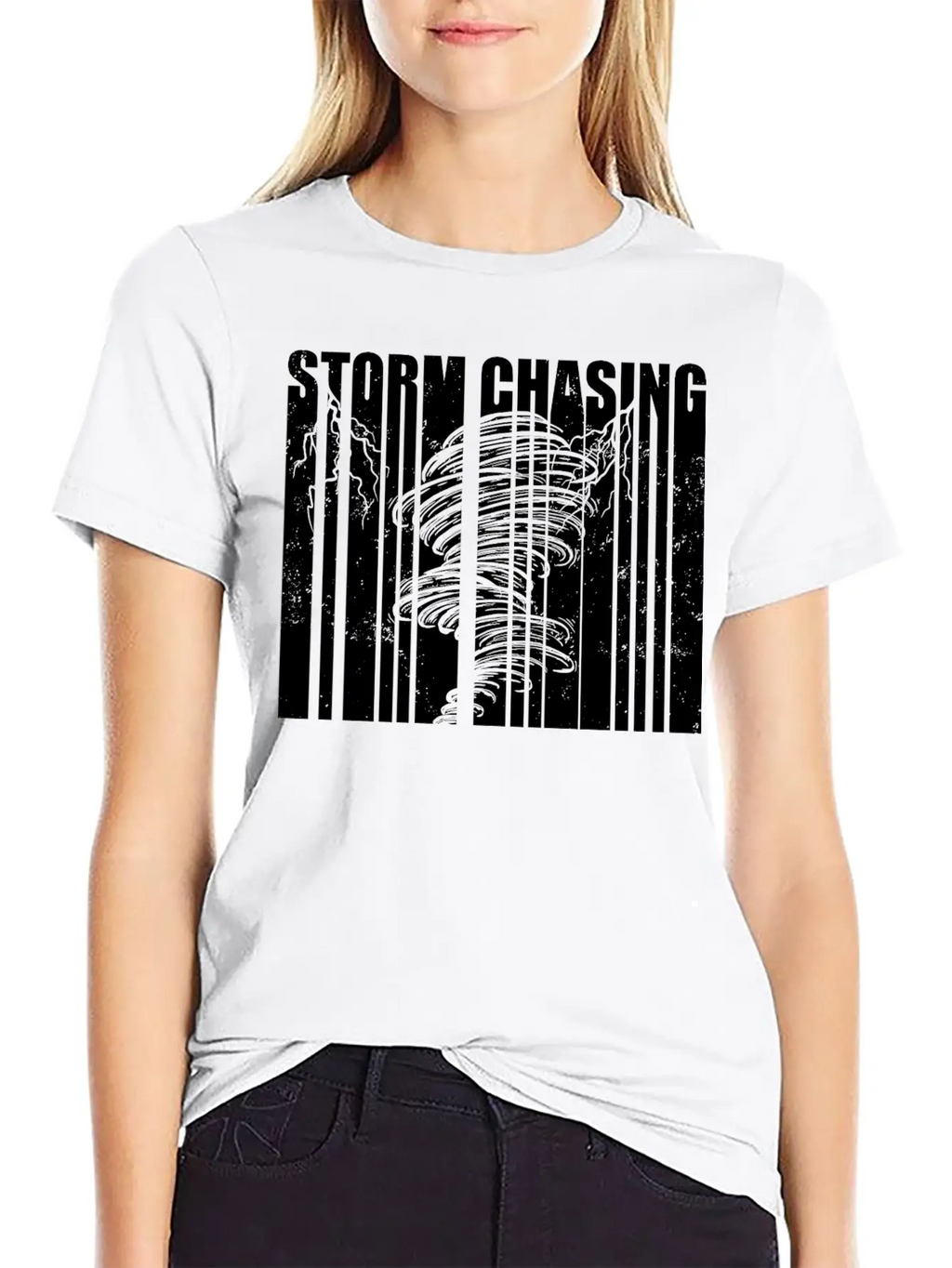 Storm Chaser Gifts | Tornado Storm Spotter Hobby Casual Graphic T-Shirt – Simple And Comfortable Daily Wear