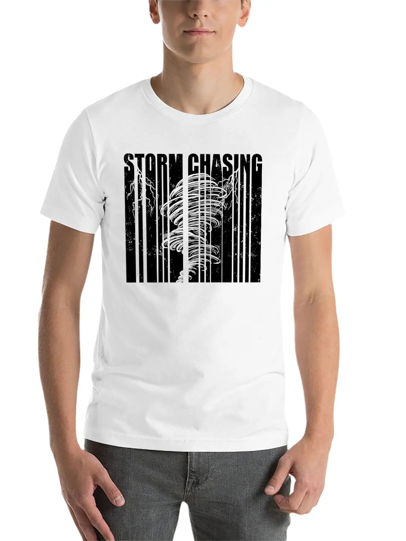 Storm Chaser Gifts | Tornado Storm Spotter Hobby Casual Graphic T-Shirt – Simple And Comfortable Daily Wear