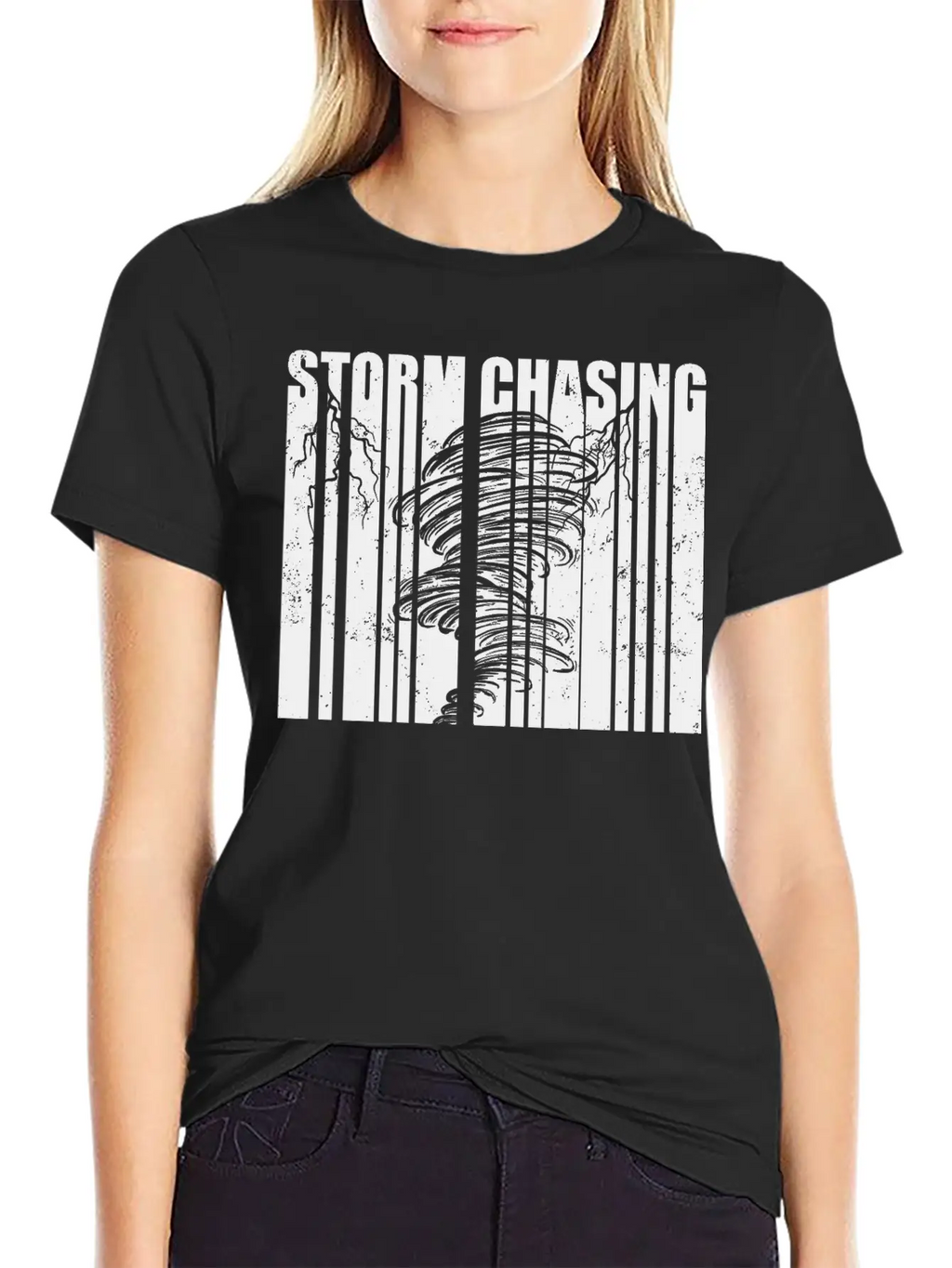 Storm Chaser Gifts | Tornado Storm Spotter Hobby Casual Graphic T-Shirt – Simple And Comfortable Daily Wear