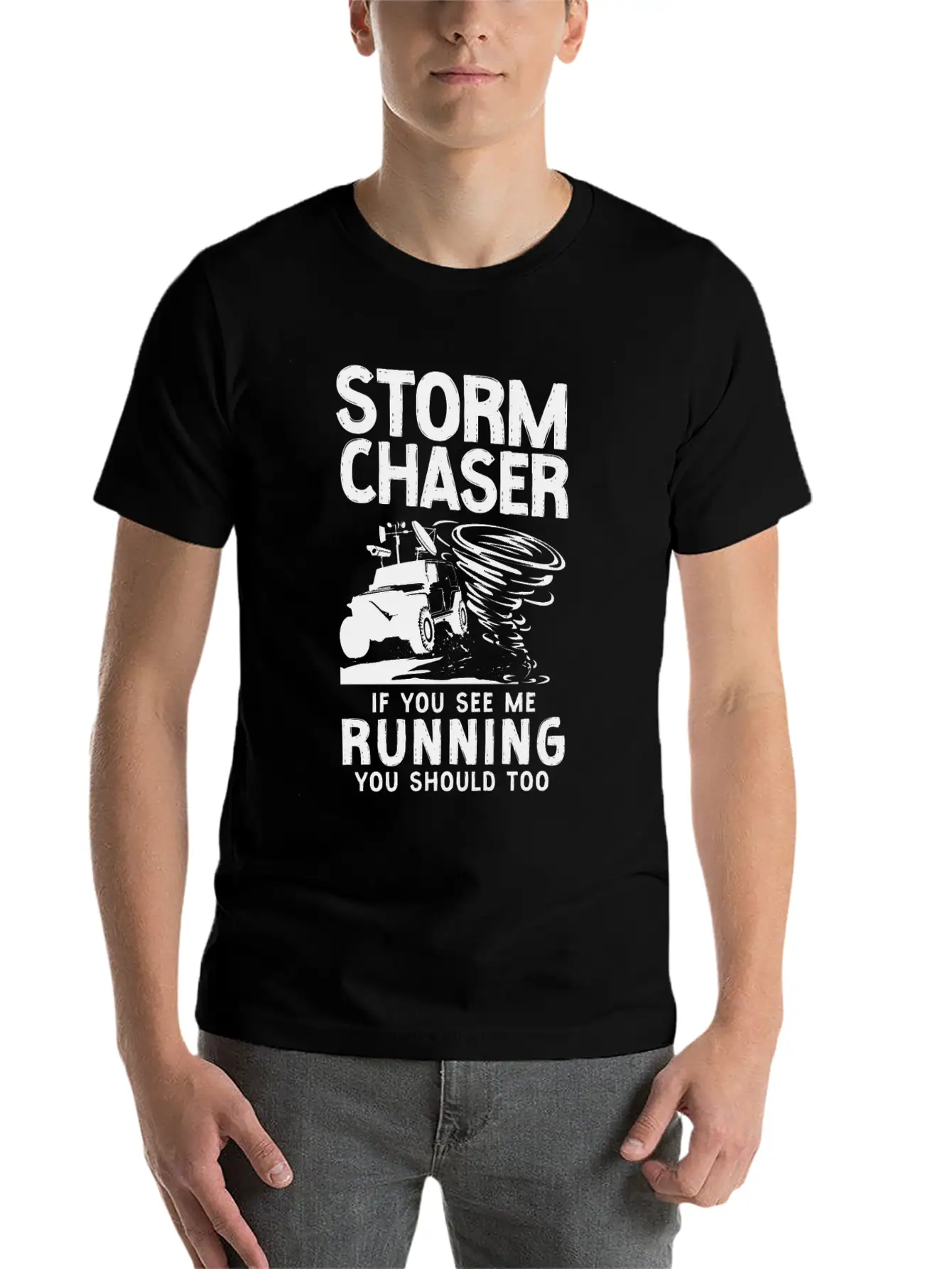 Storm Chaser Hurricane Meteorology Stylish Everyday T-Shirt – Unisex Basic Cotton Tee