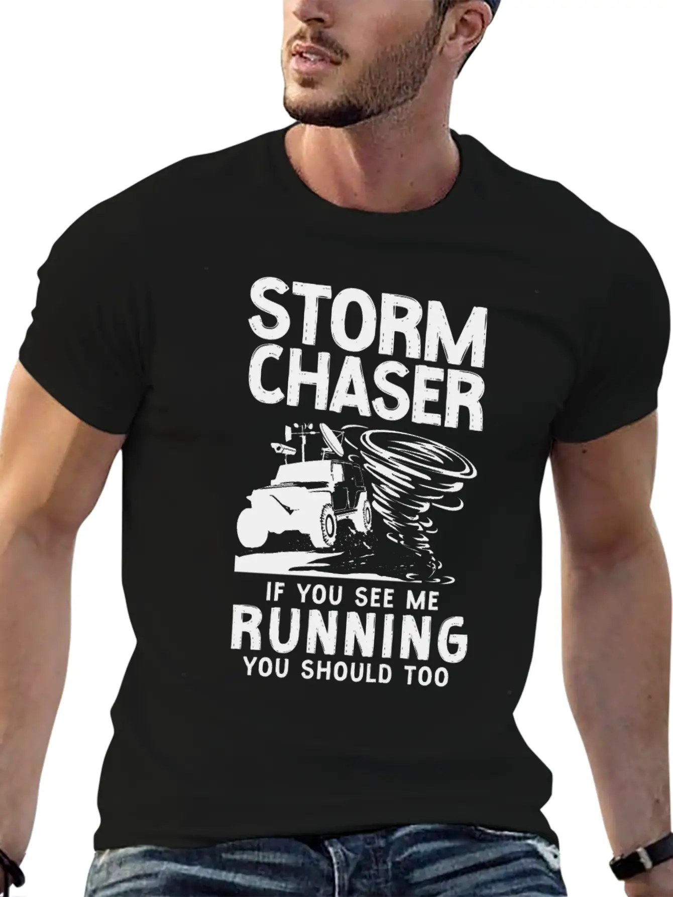 Storm Chaser Hurricane Meteorology Stylish Everyday T-Shirt – Unisex Basic Cotton Tee