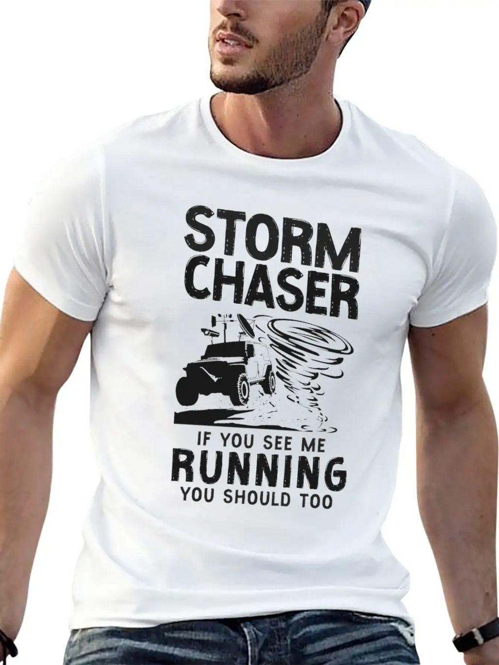 Storm Chaser Hurricane Meteorology Stylish Everyday T-Shirt – Unisex Basic Cotton Tee