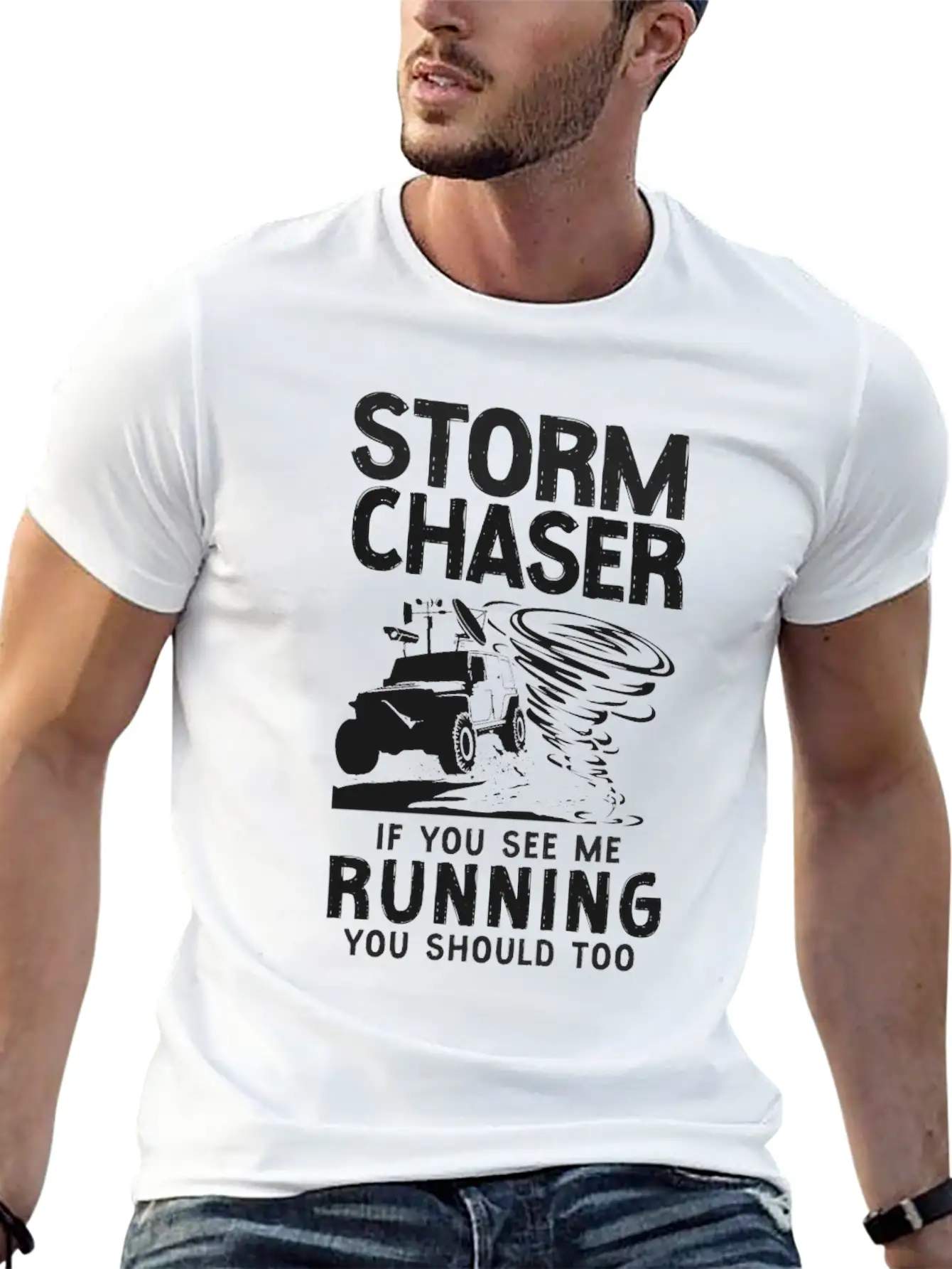 Storm Chaser Hurricane Meteorology Stylish Everyday T-Shirt – Unisex Basic Cotton Tee