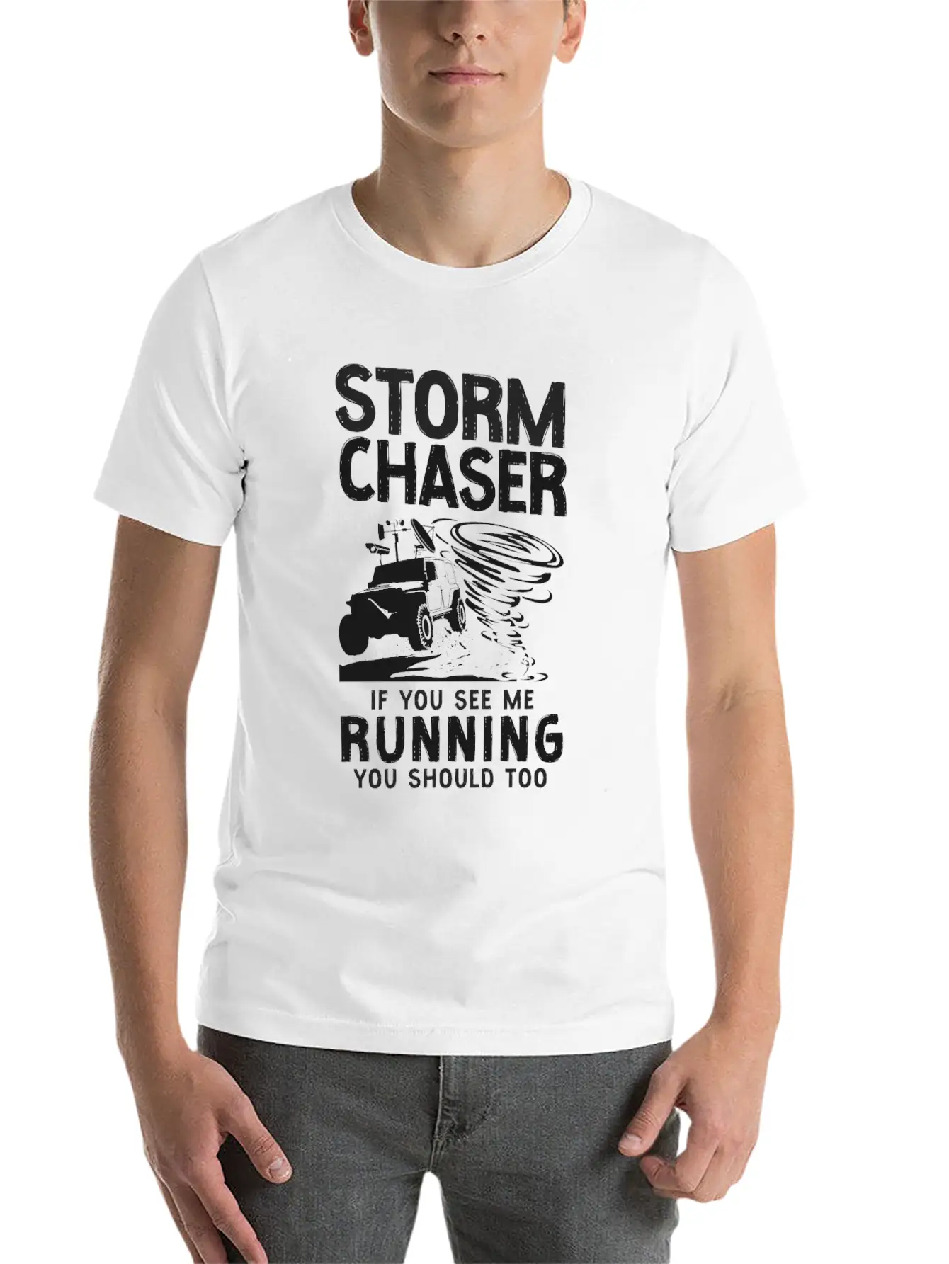 Storm Chaser Hurricane Meteorology Stylish Everyday T-Shirt – Unisex Basic Cotton Tee