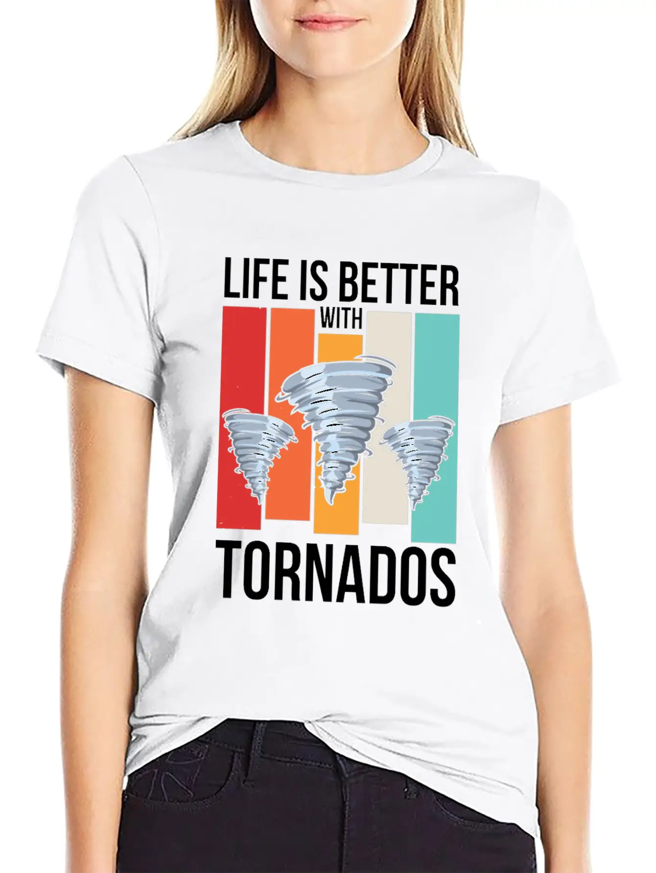 Storm Chasing Design For A Tornado Chaser Casual Graphic T-Shirt – Simple And Comfortable Daily Wear