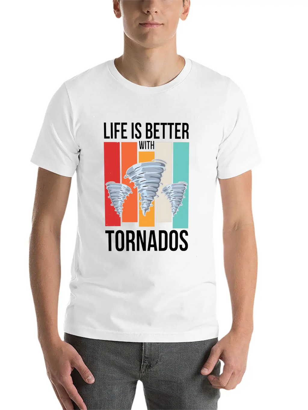 Storm Chasing Design For A Tornado Chaser Casual Graphic T-Shirt – Simple And Comfortable Daily Wear