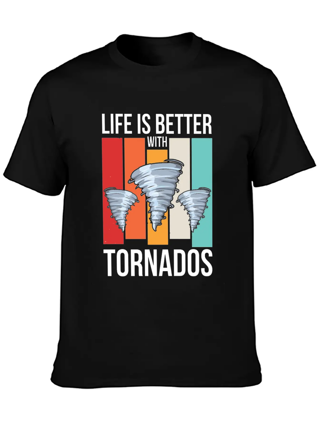 Storm Chasing Design For A Tornado Chaser Casual Graphic T-Shirt – Simple And Comfortable Daily Wear