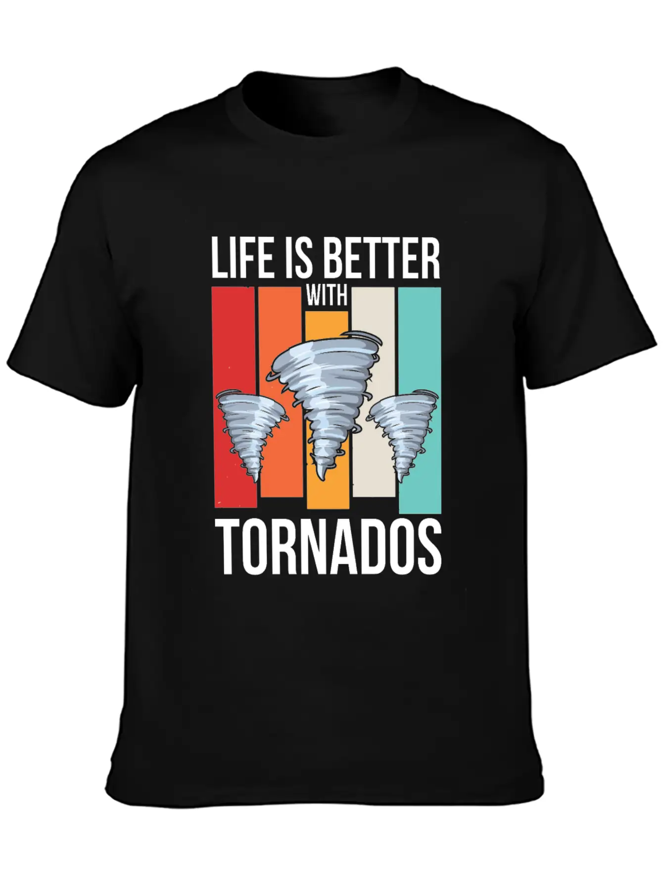 Storm Chasing Design For A Tornado Chaser Casual Graphic T-Shirt – Simple And Comfortable Daily Wear
