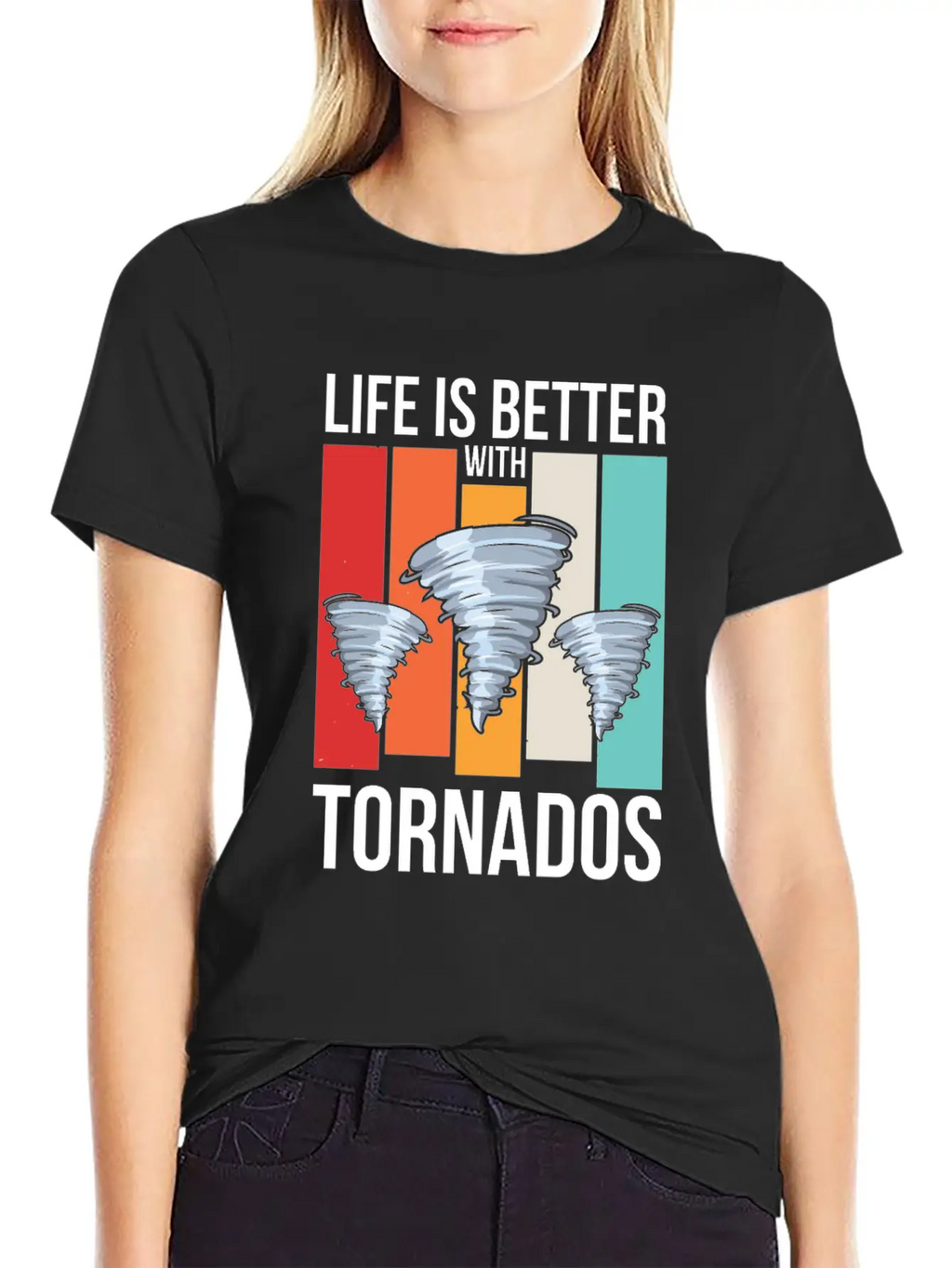 Storm Chasing Design For A Tornado Chaser Casual Graphic T-Shirt – Simple And Comfortable Daily Wear