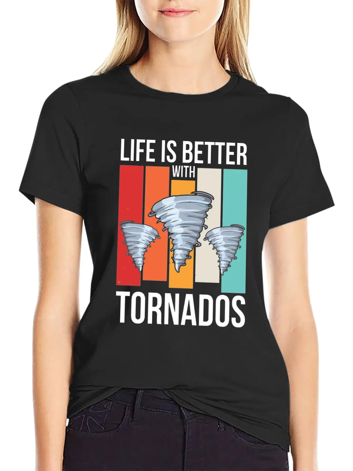 Storm Chasing Design For A Tornado Chaser Casual Graphic T-Shirt – Simple And Comfortable Daily Wear
