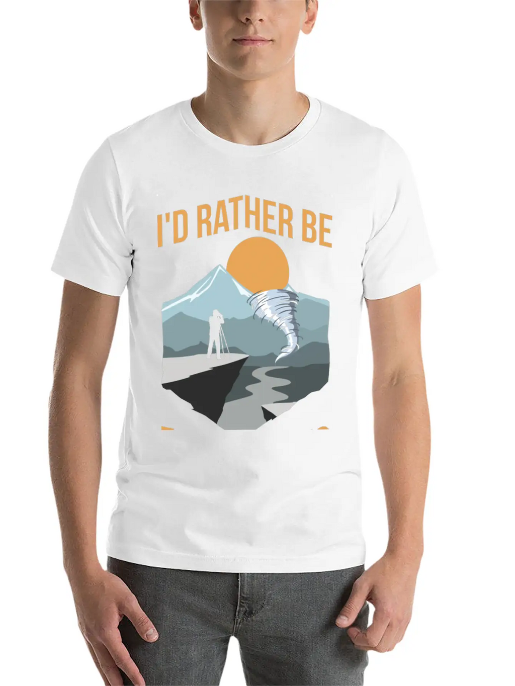 Storm Chasing Quote For A Storm Hunter Unisex Casual T-Shirt – Clean Design For Daily Comfort