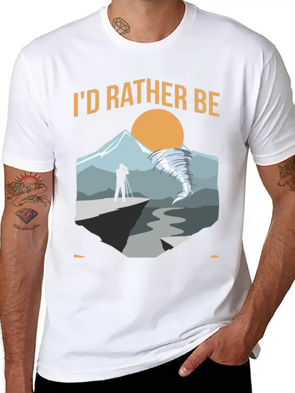 Storm Chasing Quote For A Storm Hunter Unisex Casual T-Shirt – Clean Design For Daily Comfort