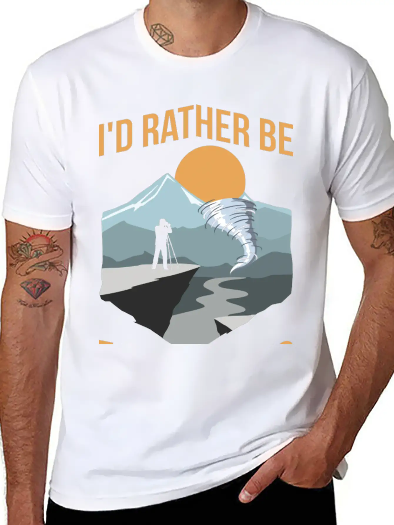 Storm Chasing Quote For A Storm Hunter Unisex Casual T-Shirt – Clean Design For Daily Comfort