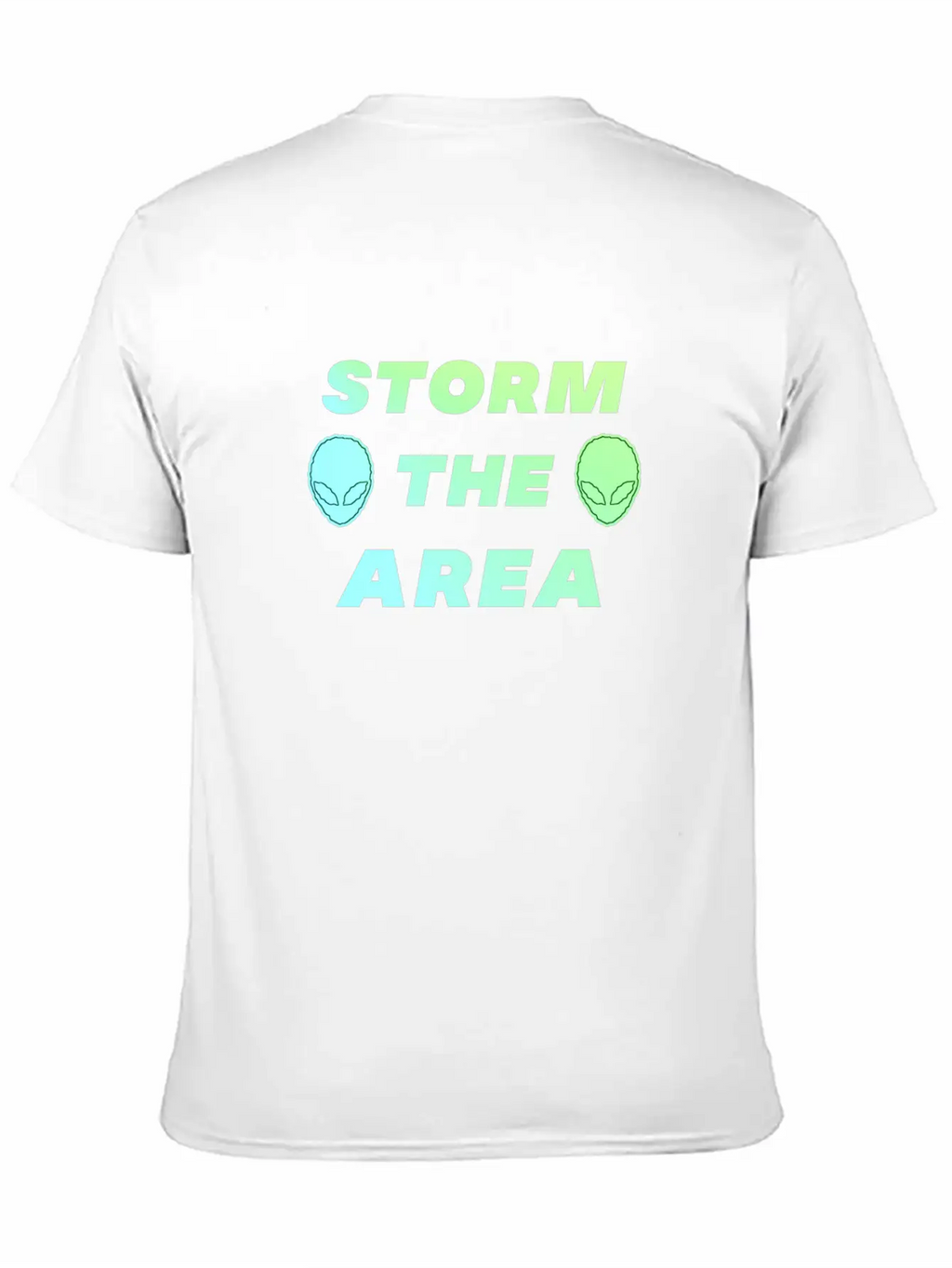 Storm The Area Alien UFO Space Spaceman Stylish Everyday T-Shirt – Unisex Basic Cotton Tee