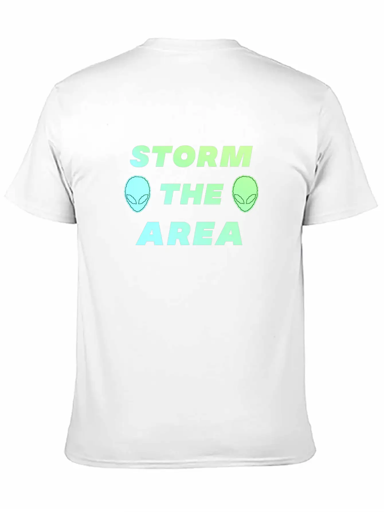 Storm The Area Alien UFO Space Spaceman Stylish Everyday T-Shirt – Unisex Basic Cotton Tee