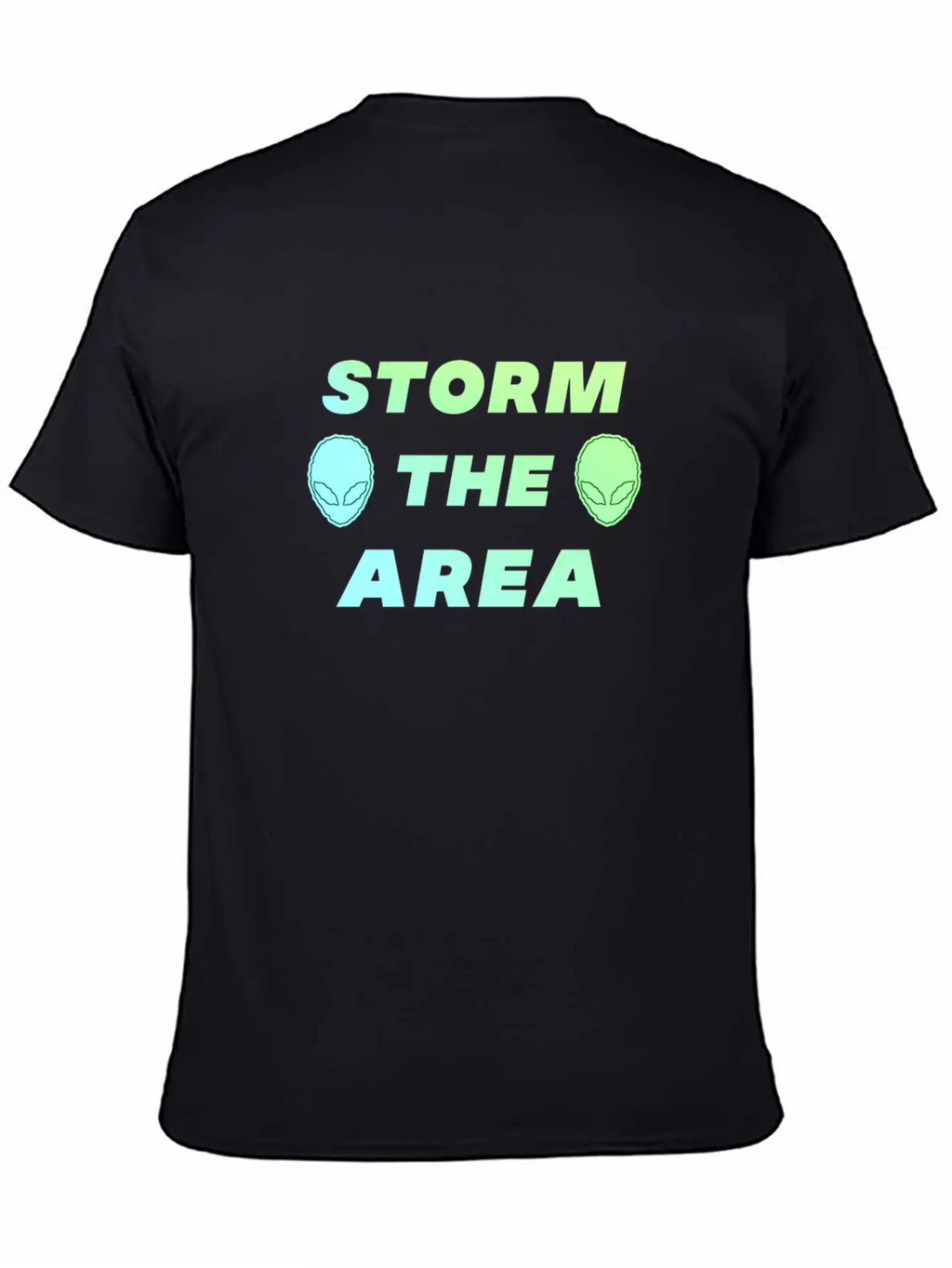 Storm The Area Alien UFO Space Spaceman Stylish Everyday T-Shirt – Unisex Basic Cotton Tee