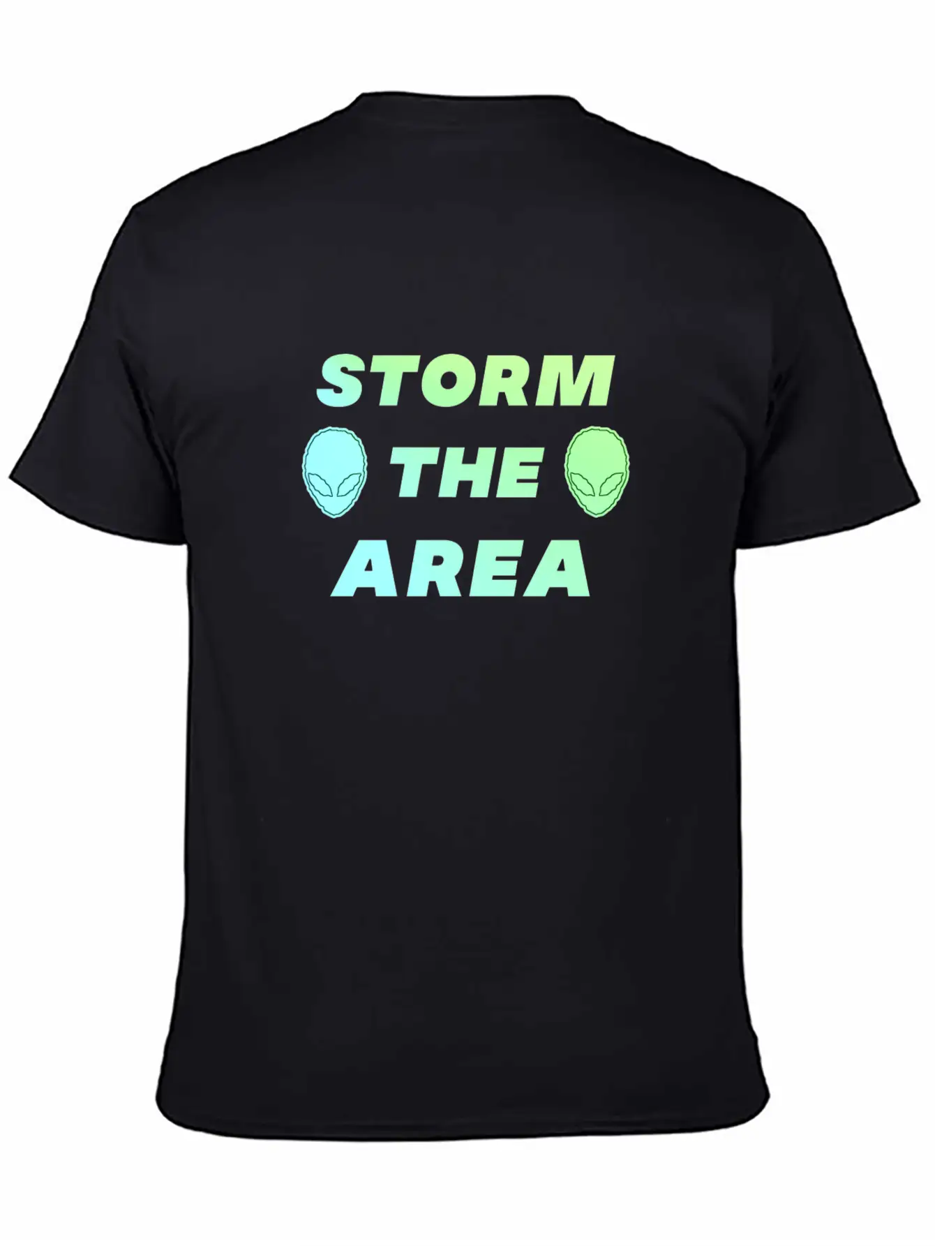 Storm The Area Alien UFO Space Spaceman Stylish Everyday T-Shirt – Unisex Basic Cotton Tee