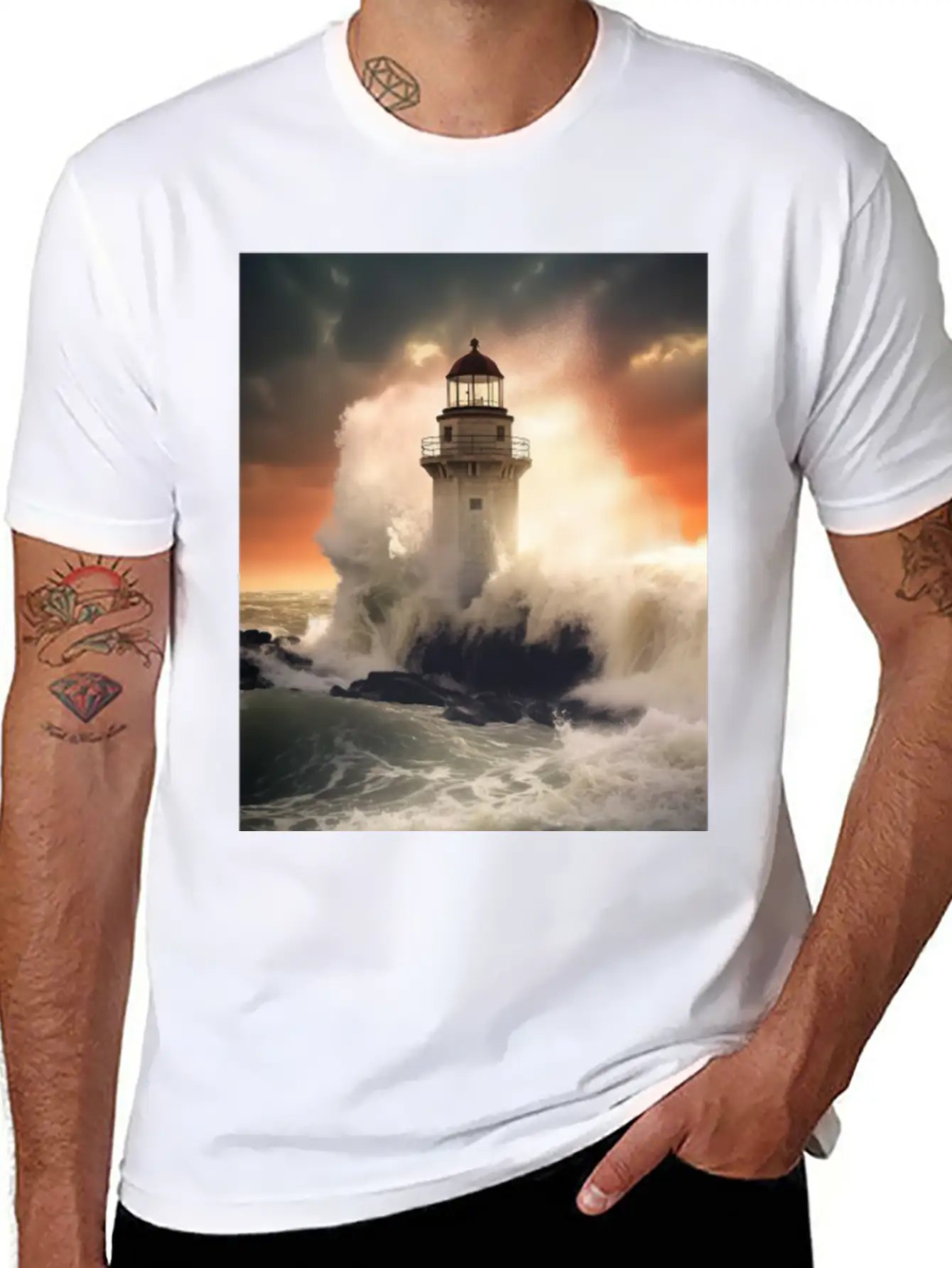 Stormwatch Spire Unisex Short Sleeve Soft Cotton T-Shirt – Casual Everyday Wear