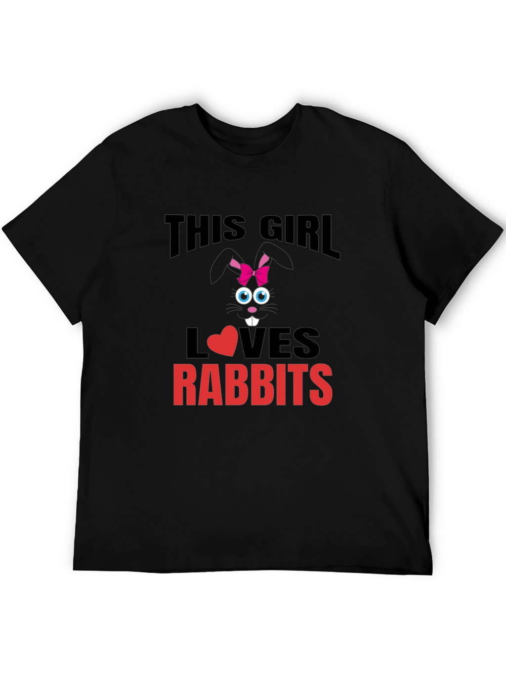 This Girl Loves Rabbits T-Shirt - Cute Bunny Tee