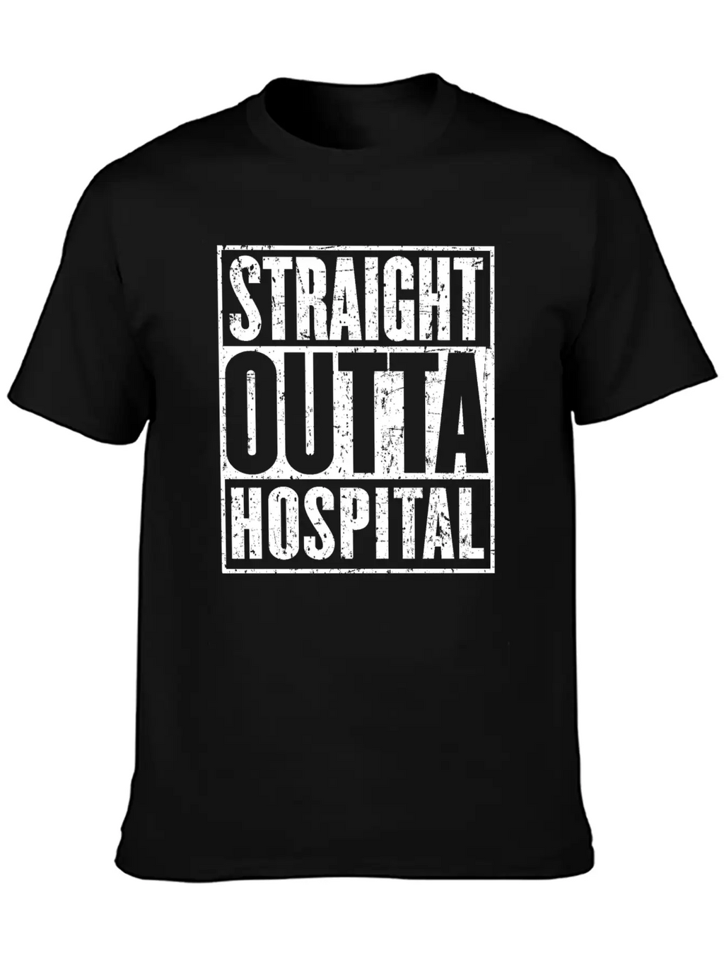 Straight Outta Hospital Recovery Get Well Breathable Soft Cotton T-Shirt – Timeless Casual Look