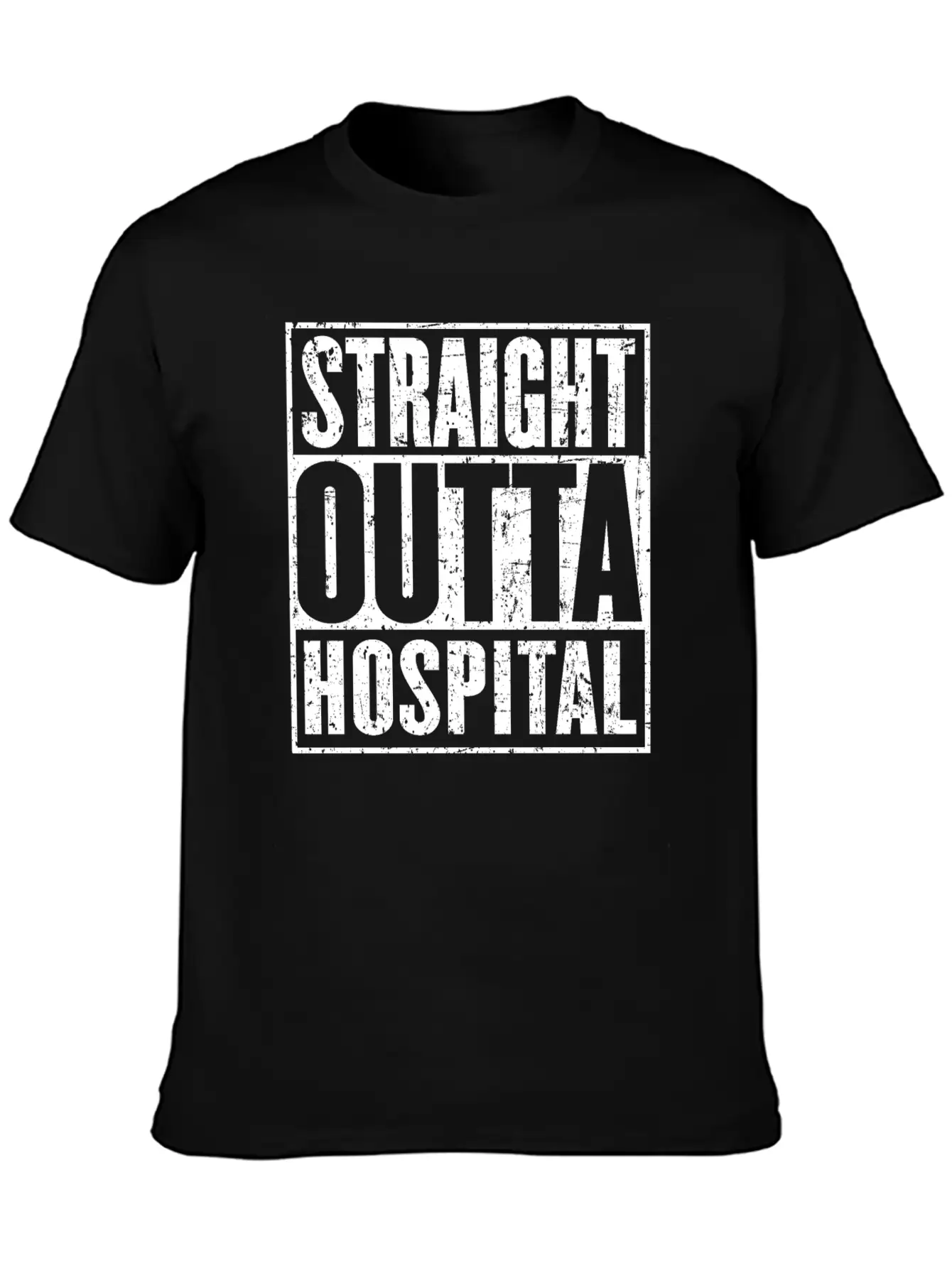 Straight Outta Hospital Recovery Get Well Breathable Soft Cotton T-Shirt – Timeless Casual Look