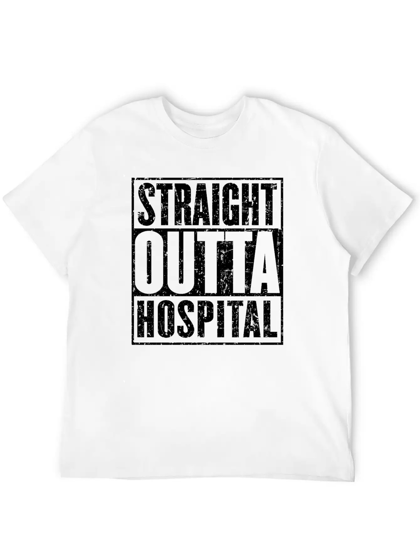 Straight Outta Hospital Recovery Get Well Breathable Soft Cotton T-Shirt – Timeless Casual Look