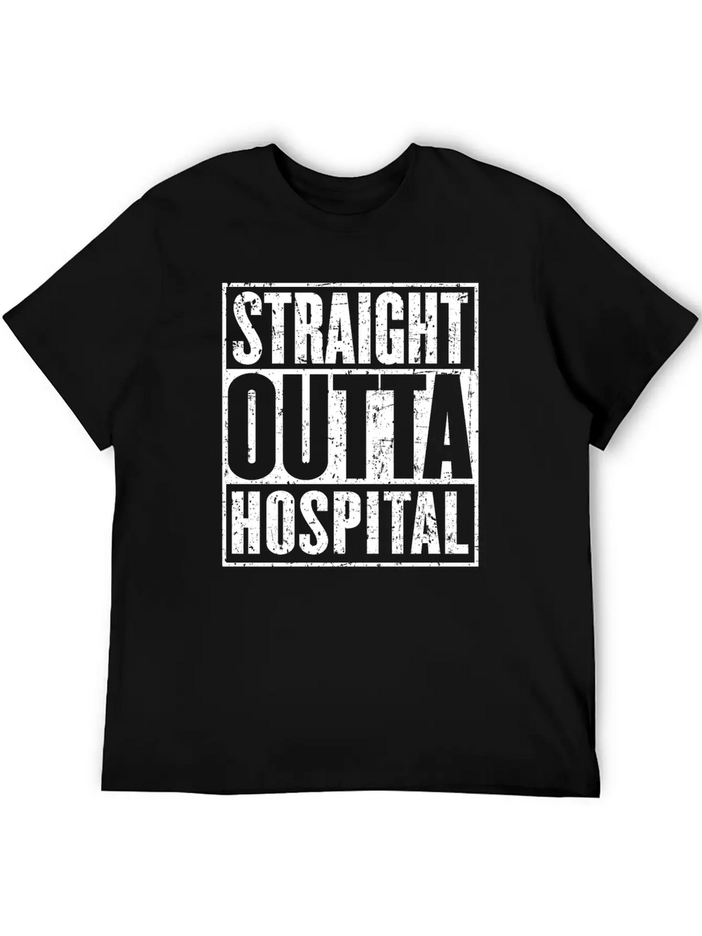 Straight Outta Hospital Recovery Get Well Breathable Soft Cotton T-Shirt – Timeless Casual Look