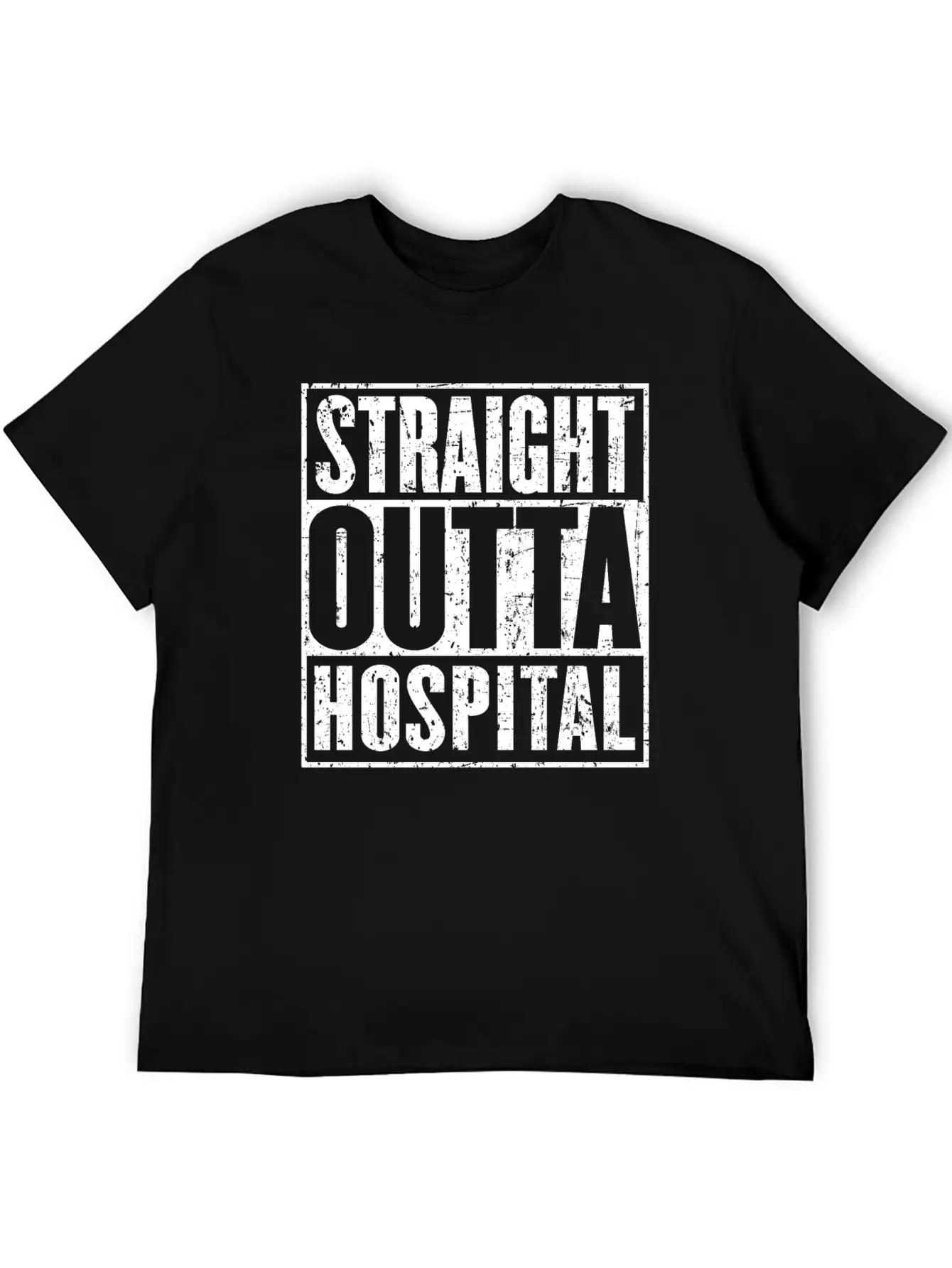 Straight Outta Hospital Recovery Get Well Breathable Soft Cotton T-Shirt – Timeless Casual Look