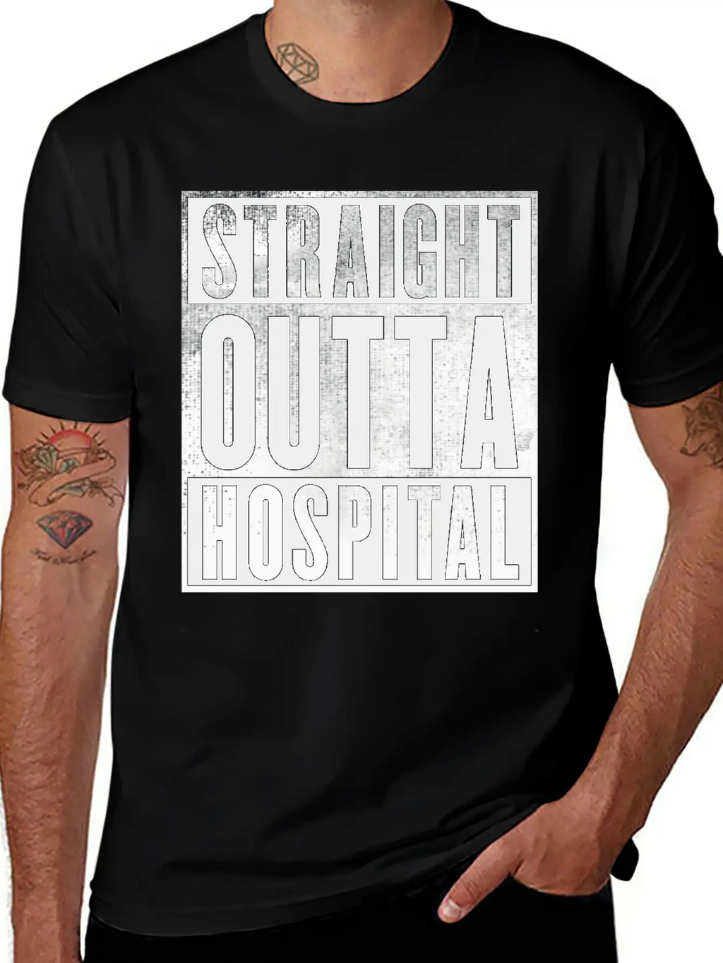 Straight Outta Hospital Unisex Casual T-Shirt – Clean Design For Daily Comfort