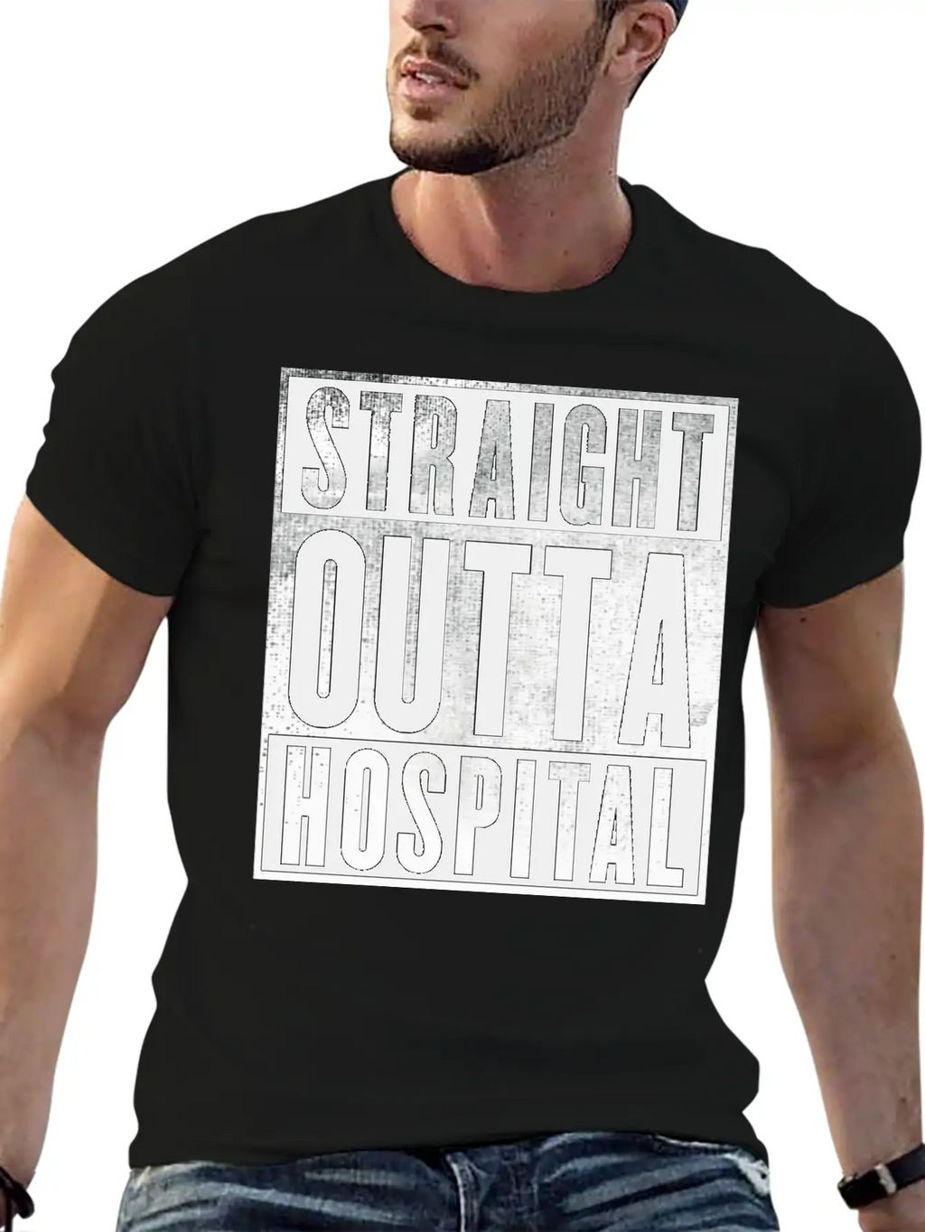 Straight Outta Hospital Unisex Casual T-Shirt – Clean Design For Daily Comfort