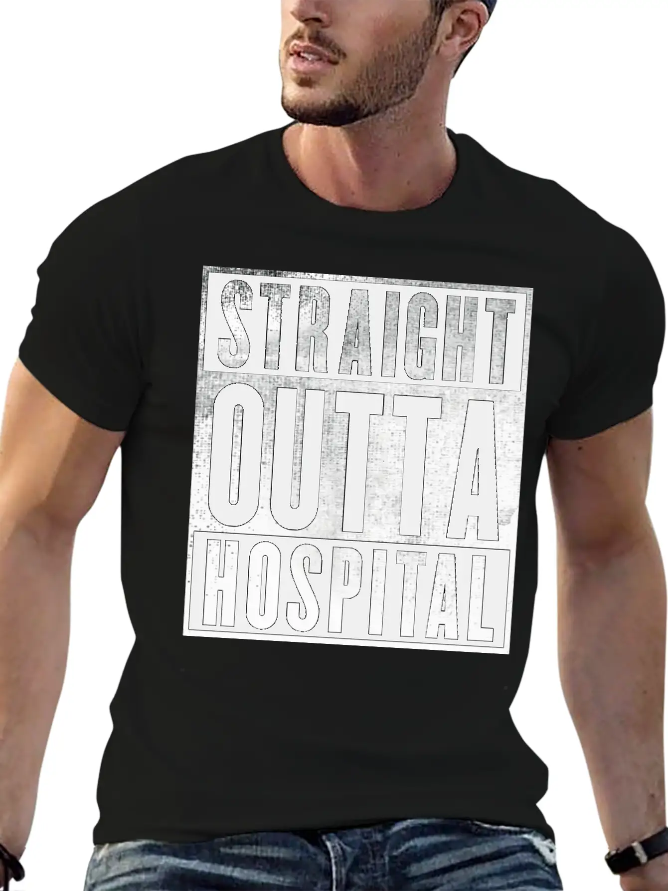 Straight Outta Hospital Unisex Casual T-Shirt – Clean Design For Daily Comfort