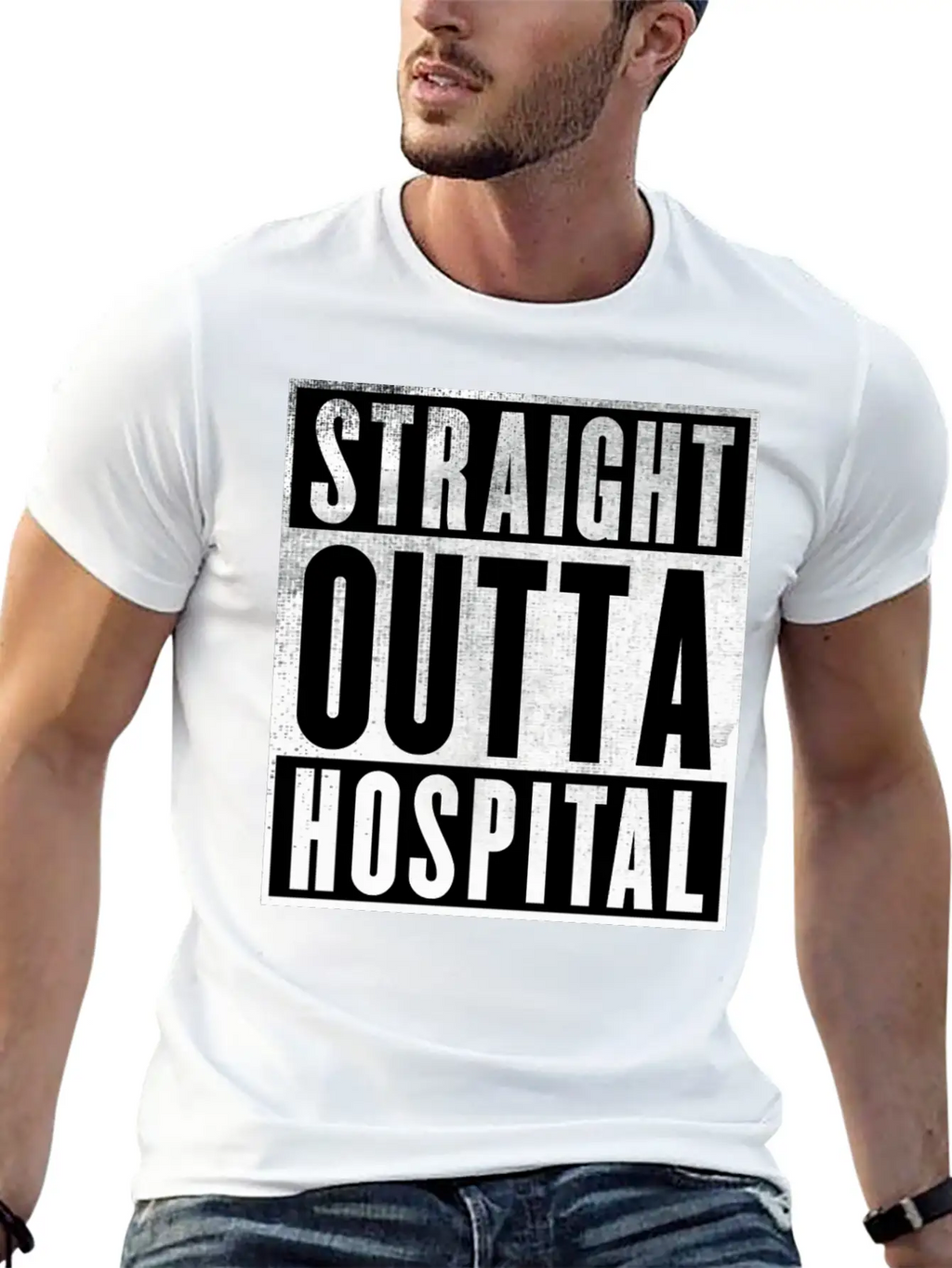 Straight Outta Hospital Unisex Casual T-Shirt – Clean Design For Daily Comfort