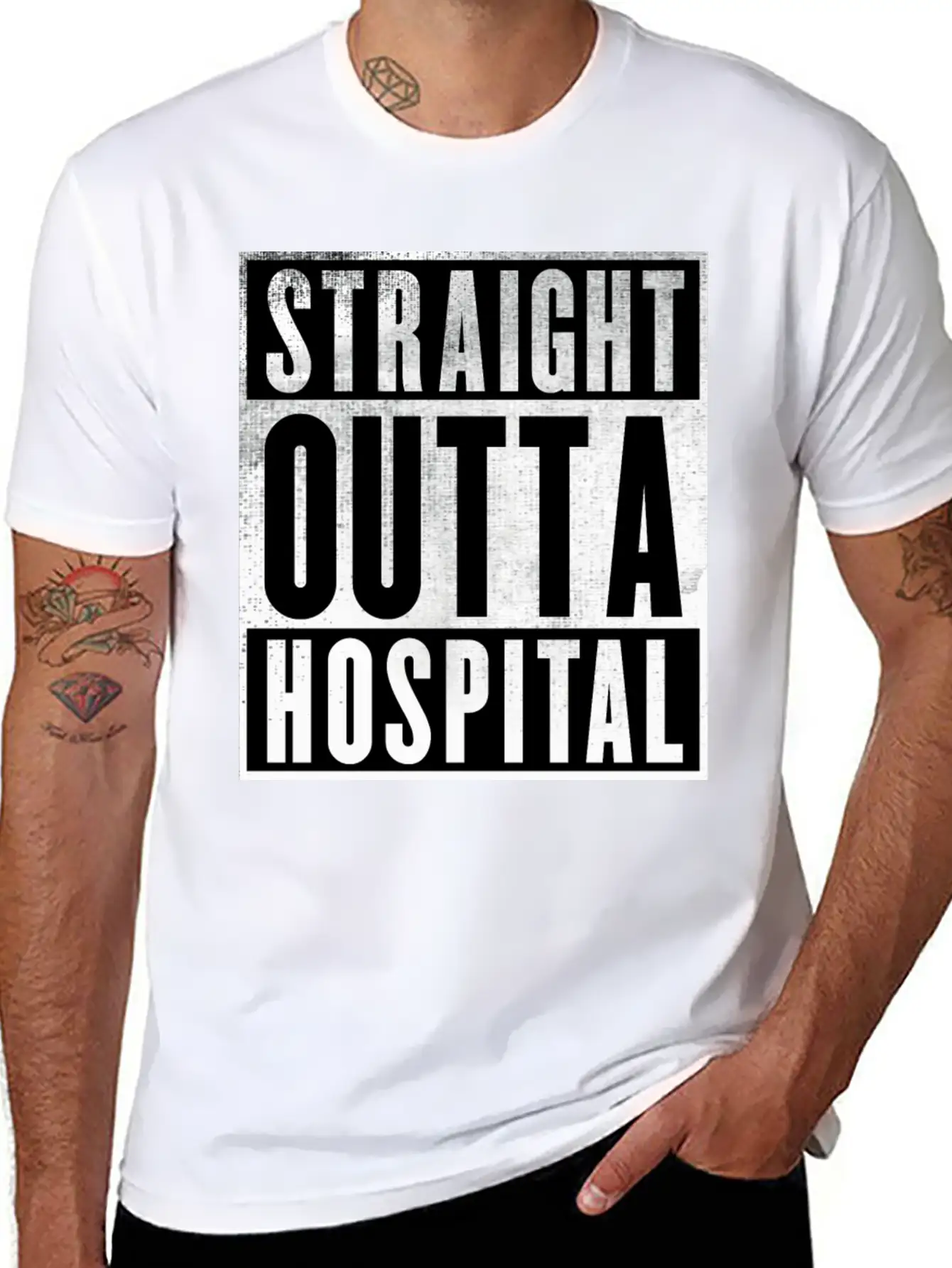 Straight Outta Hospital Unisex Casual T-Shirt – Clean Design For Daily Comfort