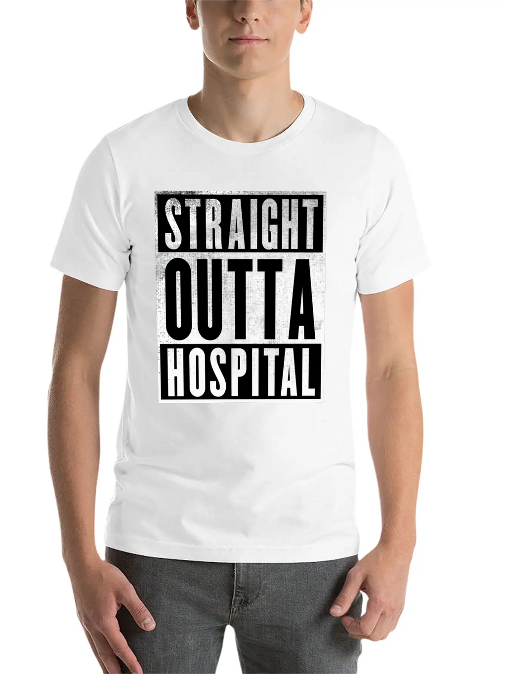 Straight Outta Hospital Unisex Casual T-Shirt – Clean Design For Daily Comfort