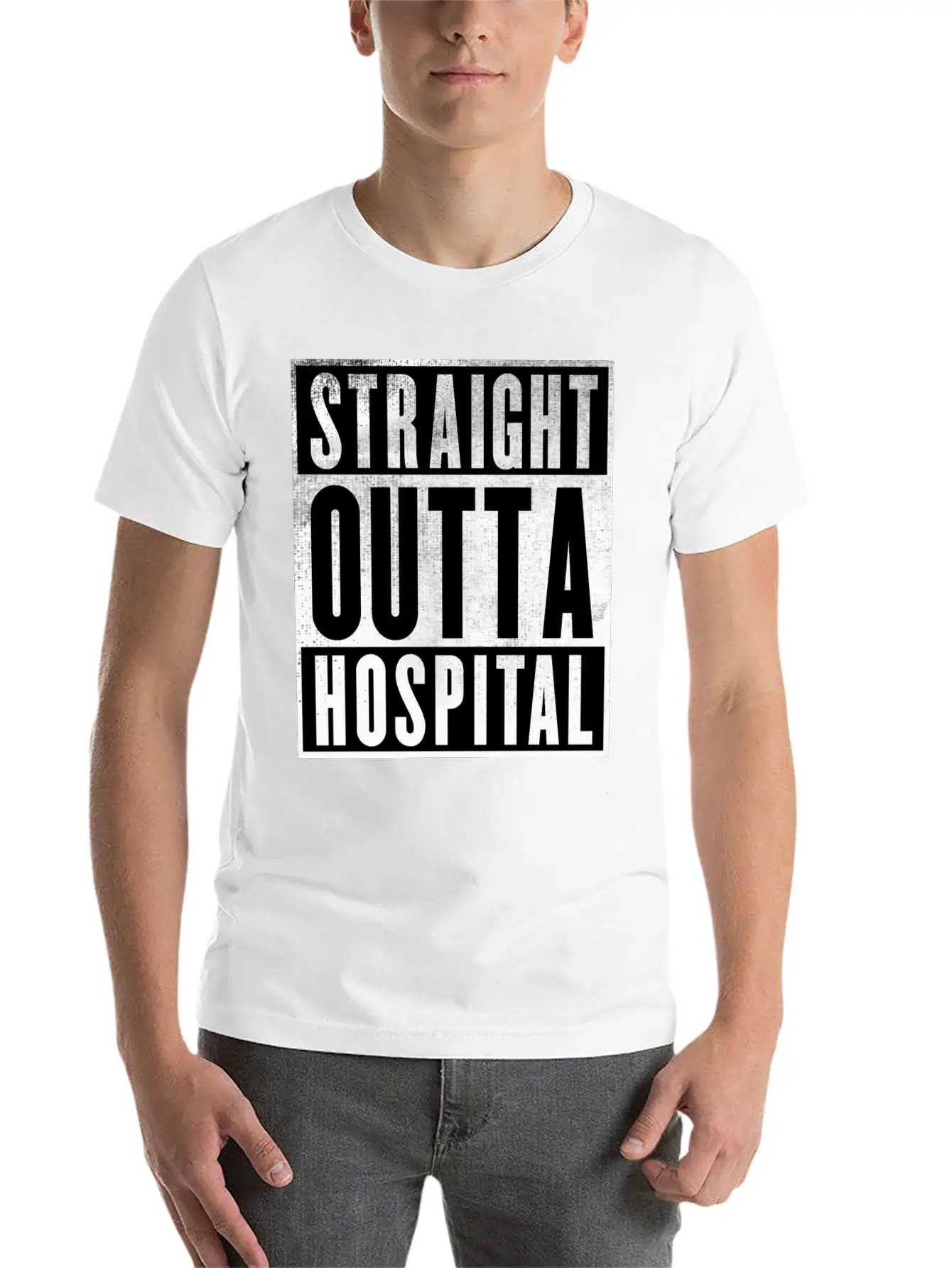 Straight Outta Hospital Unisex Casual T-Shirt – Clean Design For Daily Comfort