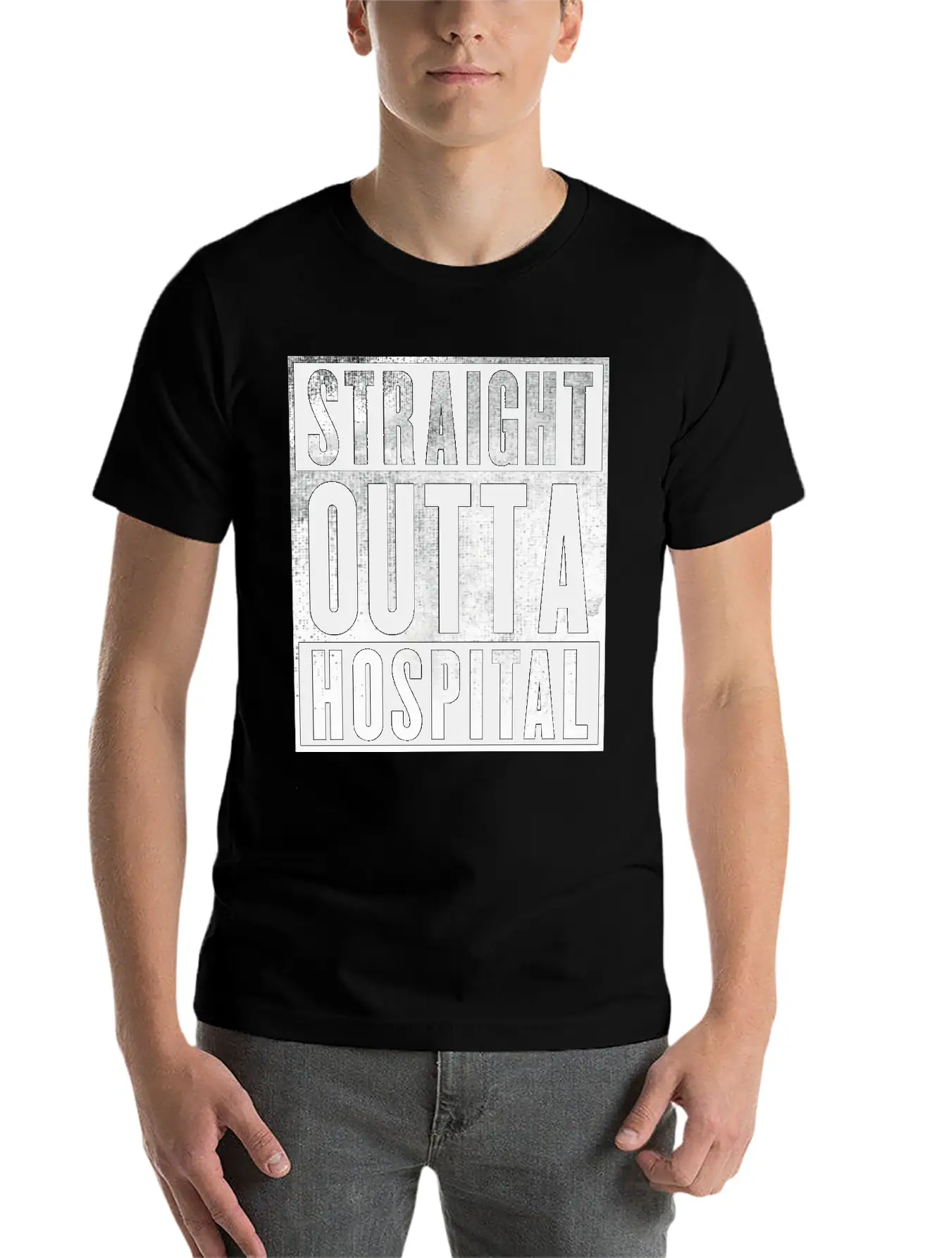 Straight Outta Hospital Unisex Casual T-Shirt – Clean Design For Daily Comfort