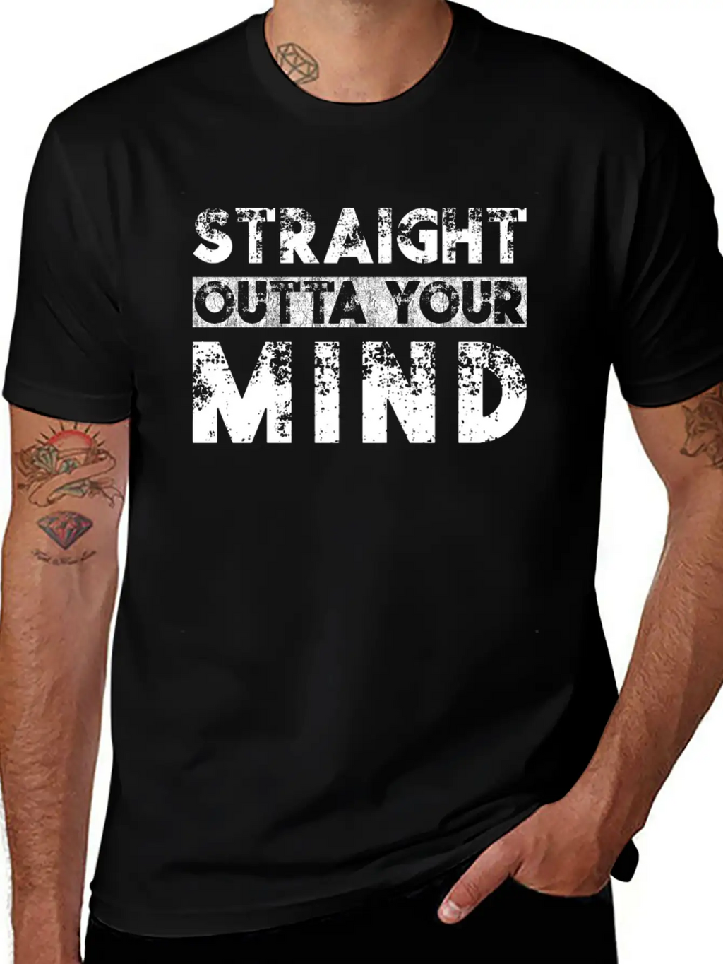 Straight Outta Your Mind Unisex Casual T-Shirt – Clean Design For Daily Comfort