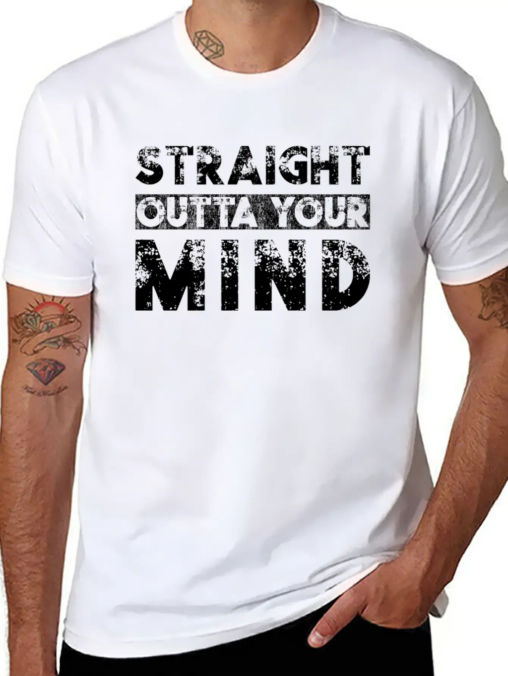 Straight Outta Your Mind Unisex Casual T-Shirt – Clean Design For Daily Comfort
