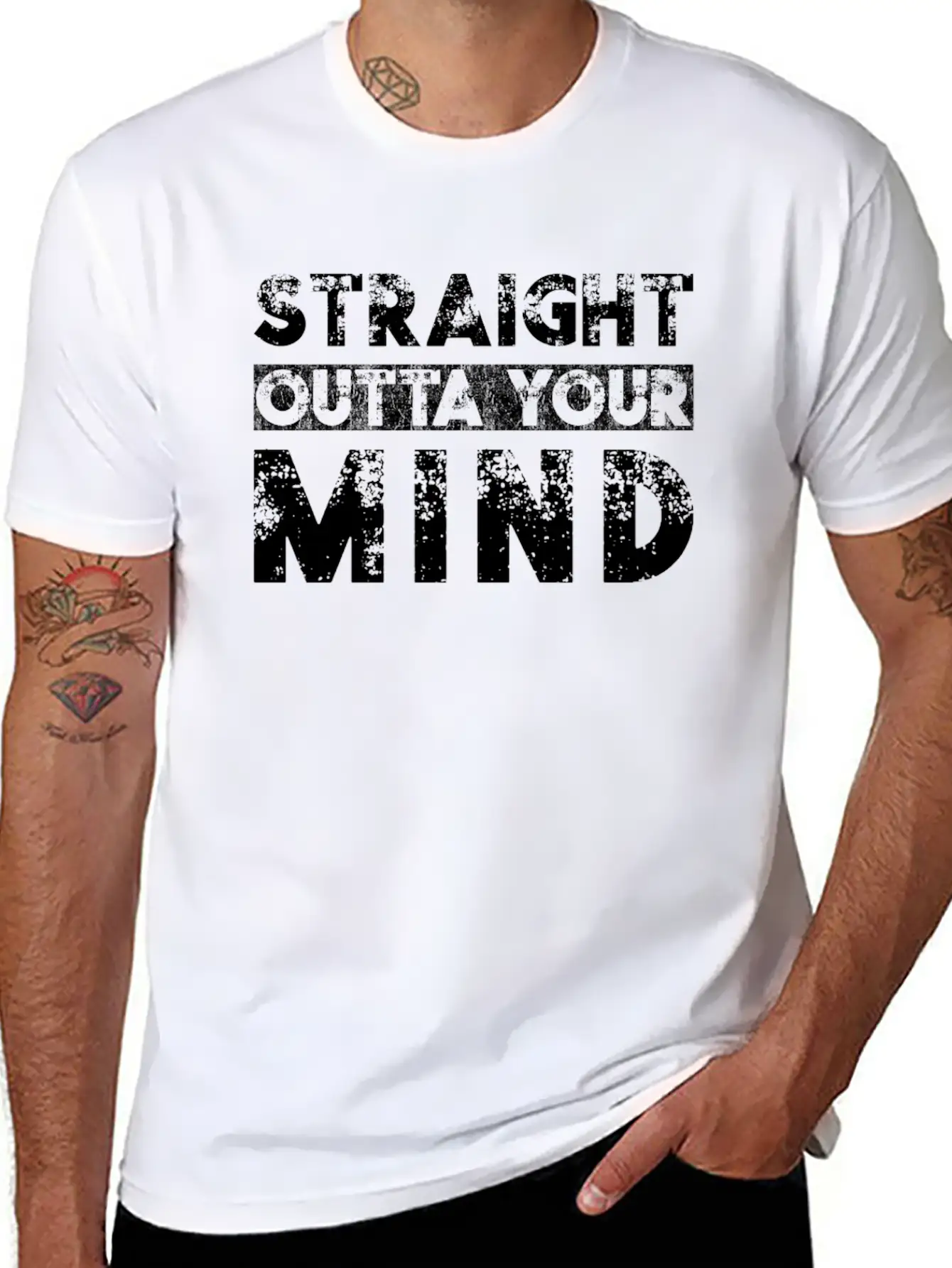 Straight Outta Your Mind Unisex Casual T-Shirt – Clean Design For Daily Comfort