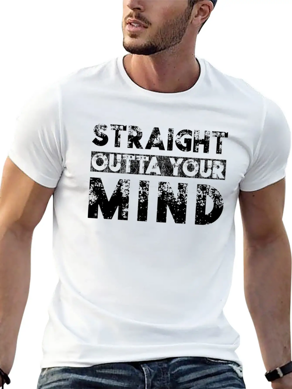 Straight Outta Your Mind Unisex Casual T-Shirt – Clean Design For Daily Comfort