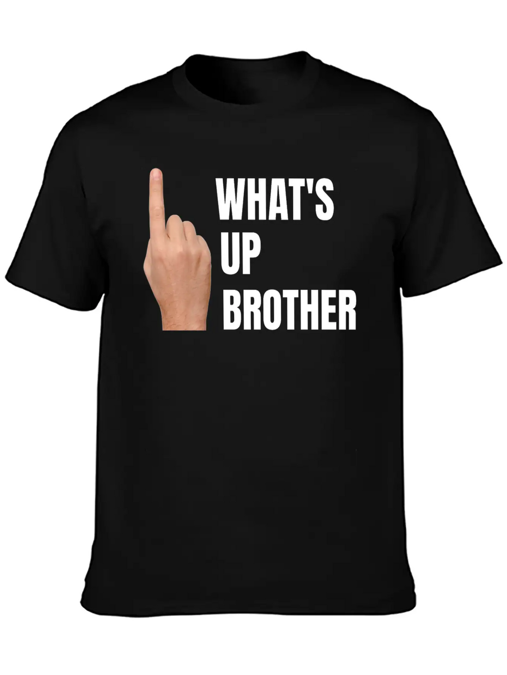 Streamers, What's Up Brother, Finger Point Up Unisex Casual T-Shirt – Clean Design For Daily Comfort
