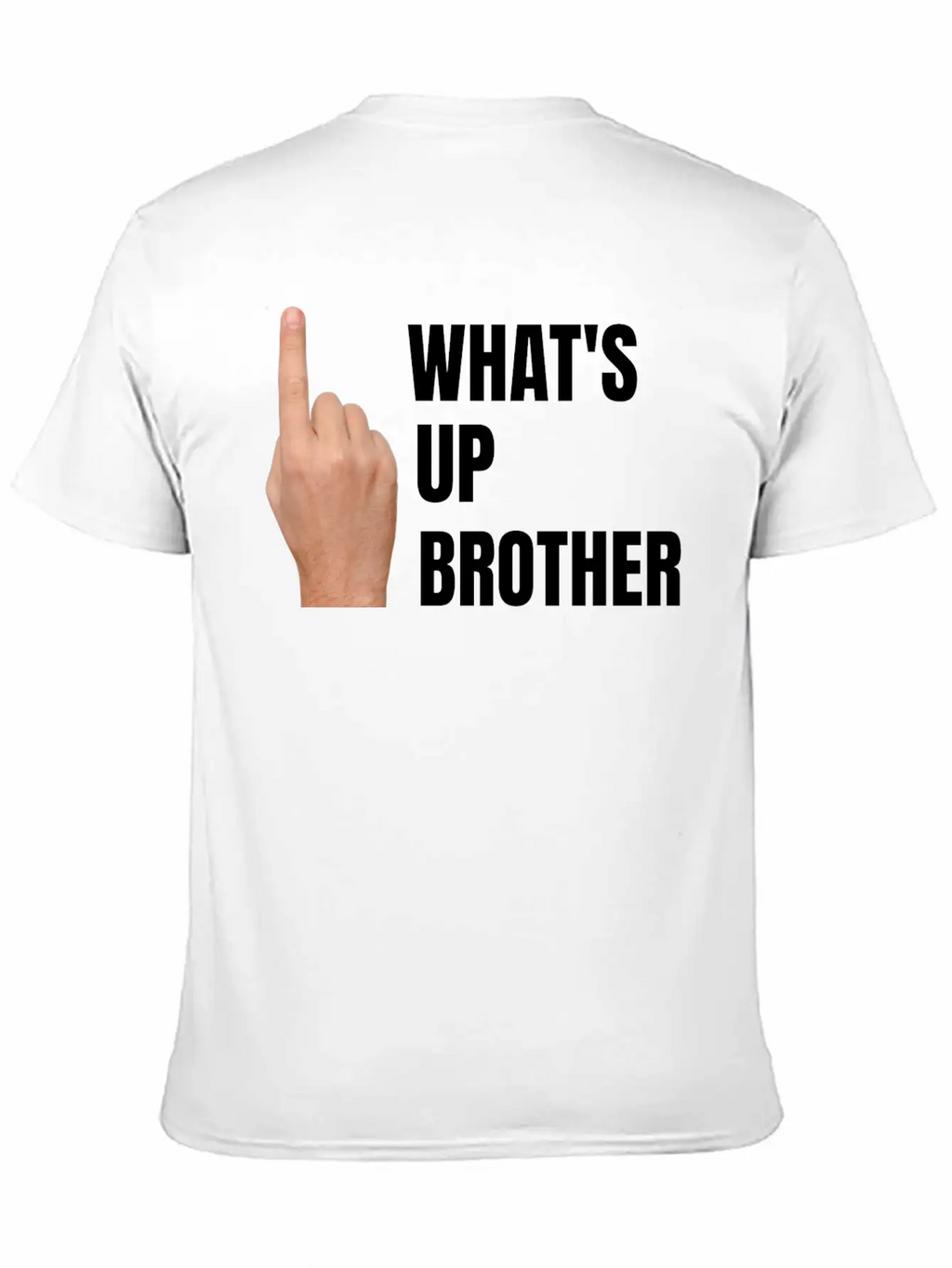Streamers, What's Up Brother, Finger Point Up Unisex Casual T-Shirt – Clean Design For Daily Comfort
