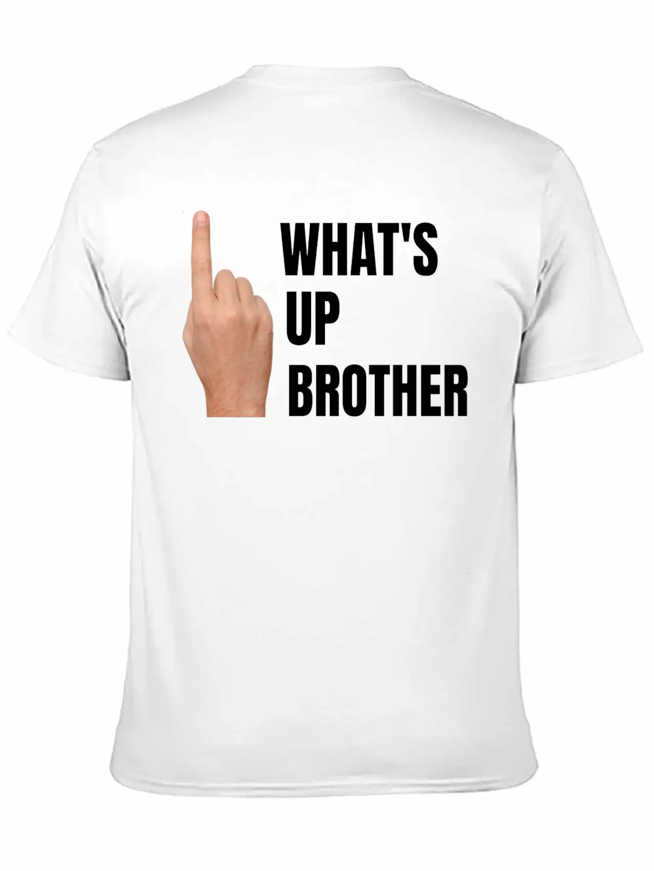 Streamers, What's Up Brother, Finger Point Up Unisex Casual T-Shirt – Clean Design For Daily Comfort