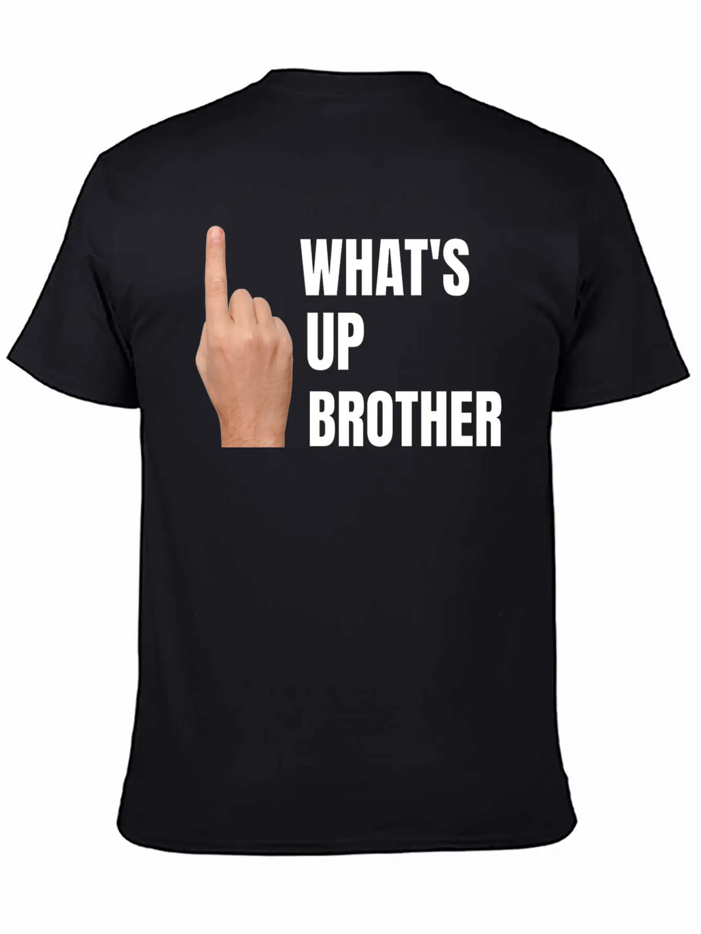 Streamers, What's Up Brother, Finger Point Up Unisex Casual T-Shirt – Clean Design For Daily Comfort