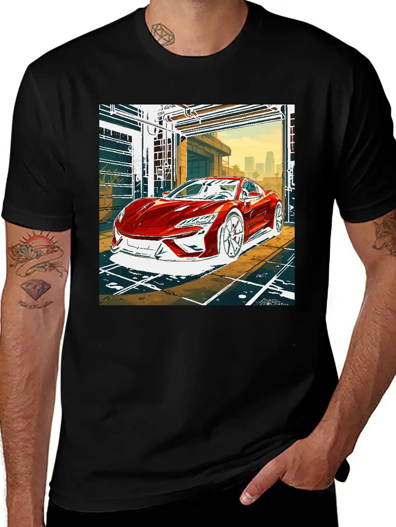 Street Legend - GTA Style Supercar Art Unisex Casual T-Shirt – Clean Design For Daily Comfort