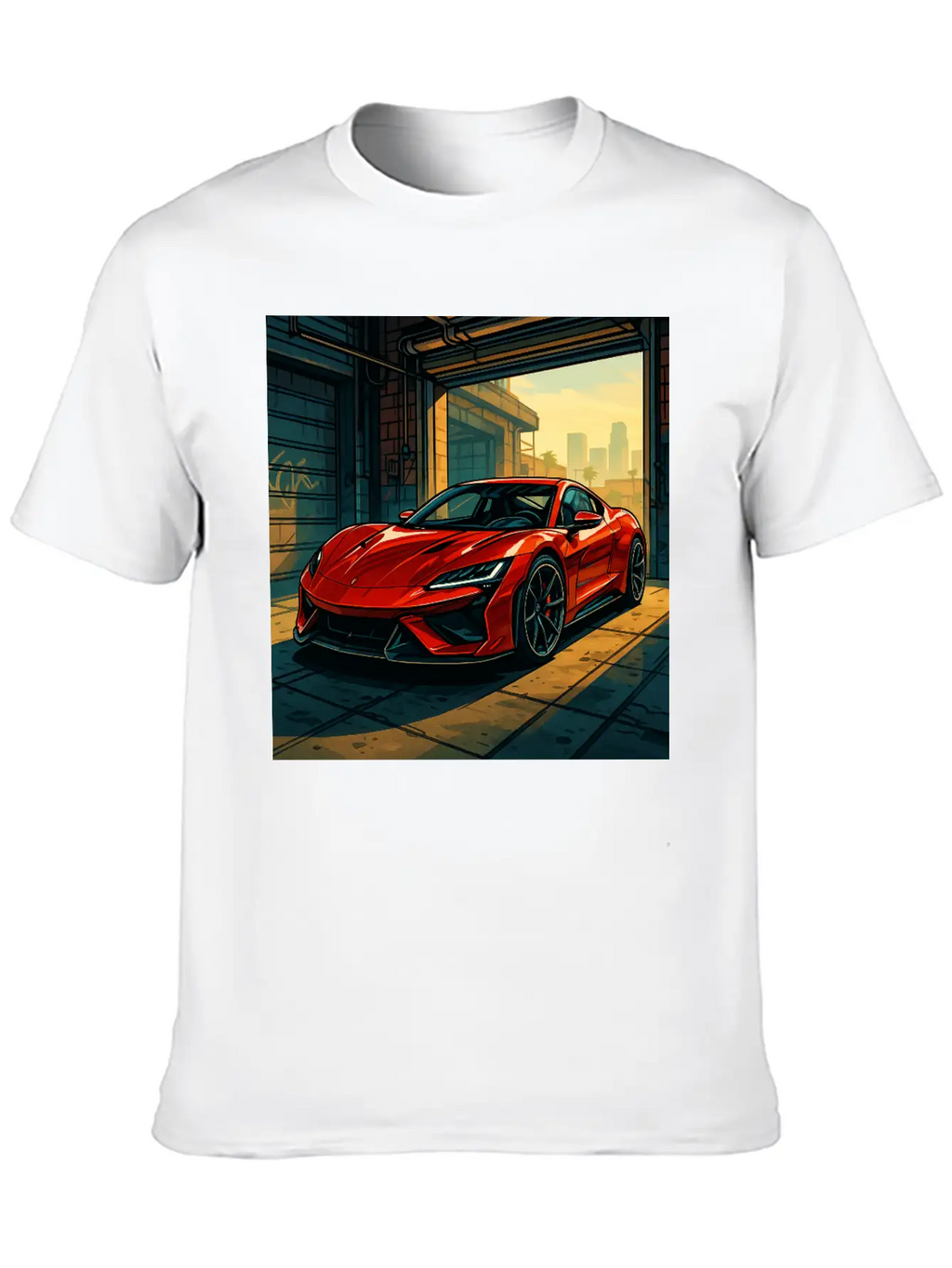 Street Legend - GTA Style Supercar Art Unisex Casual T-Shirt – Clean Design For Daily Comfort