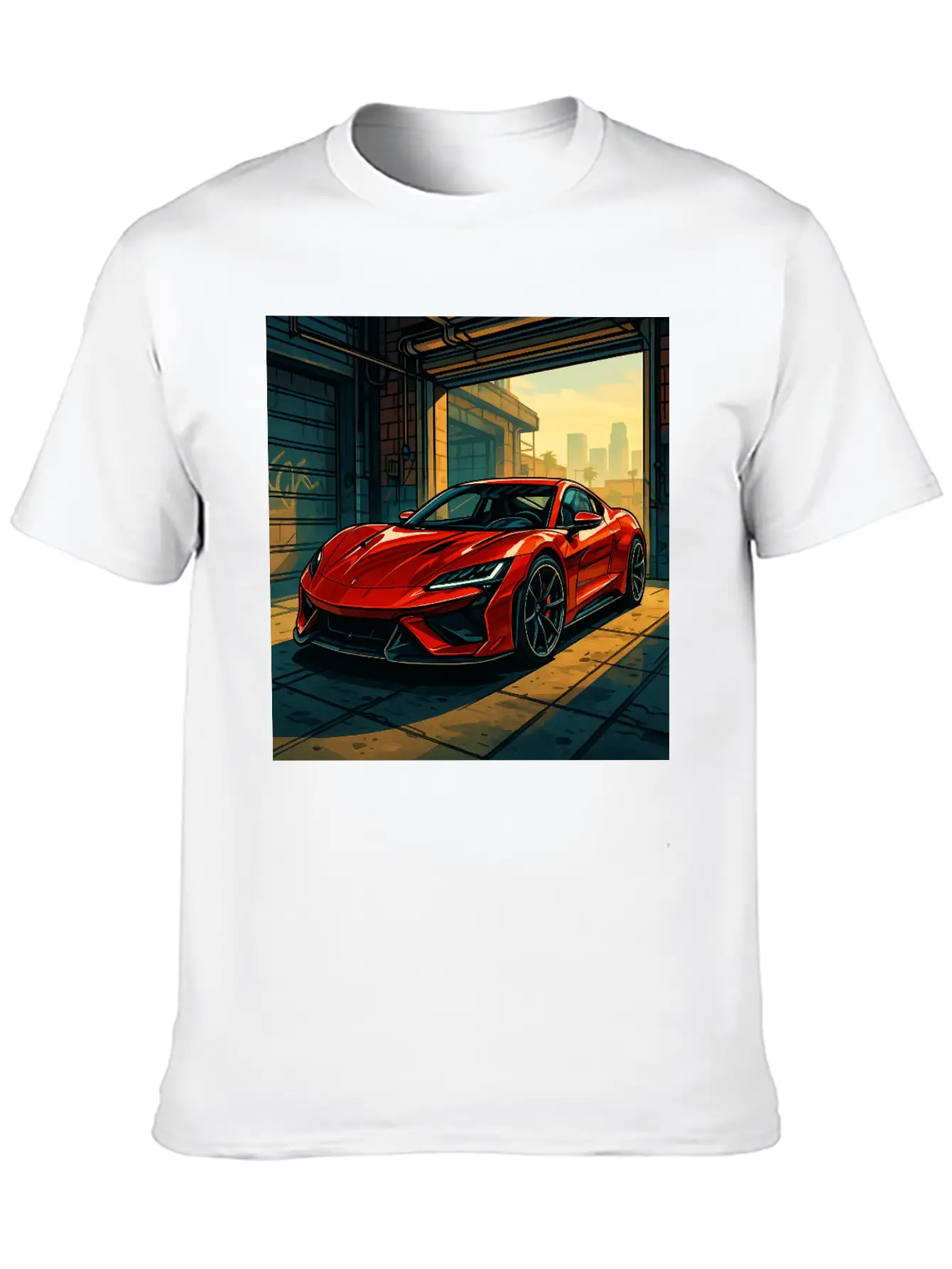Street Legend - GTA Style Supercar Art Unisex Casual T-Shirt – Clean Design For Daily Comfort