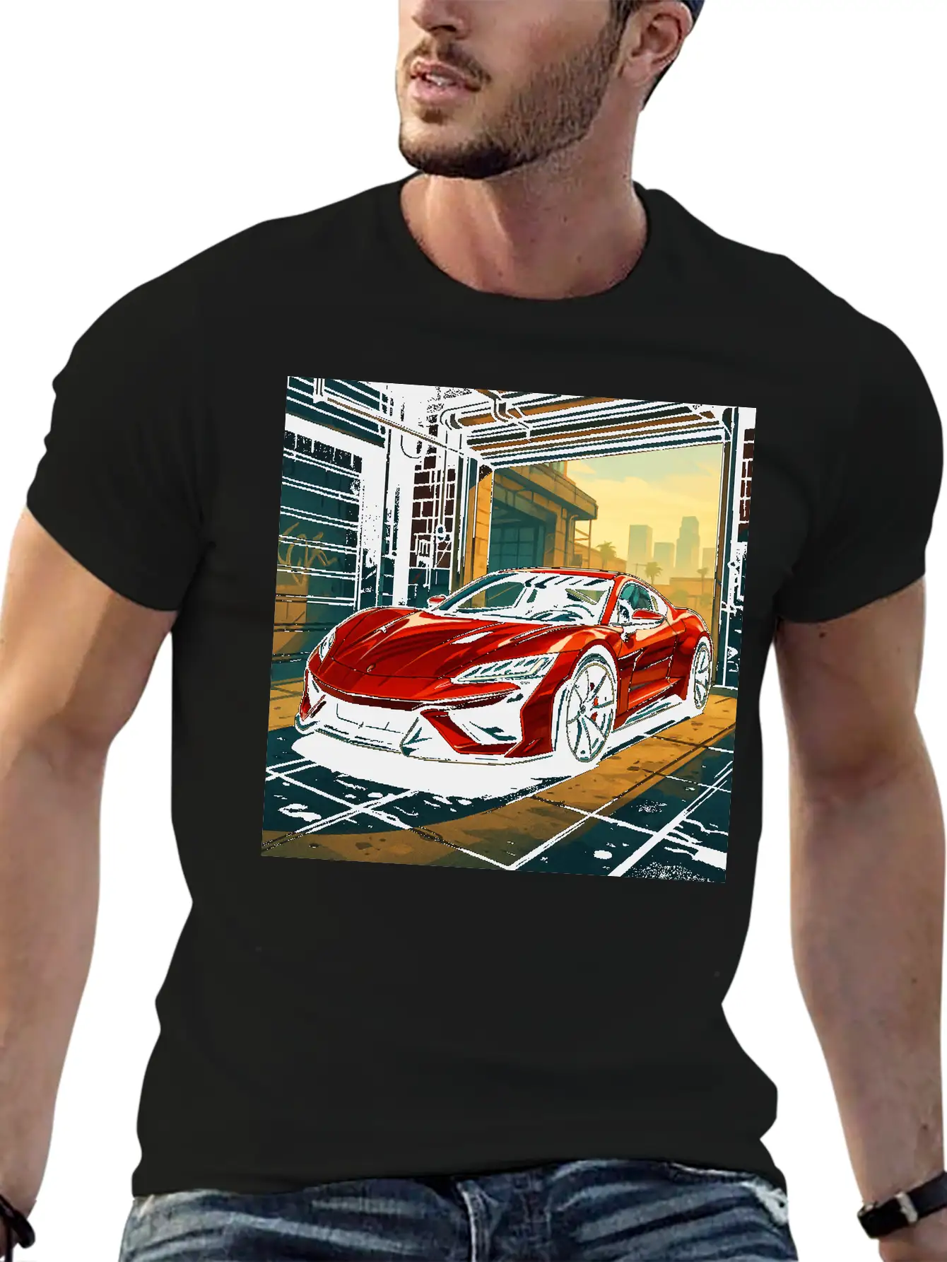 Street Legend - GTA Style Supercar Art Unisex Casual T-Shirt – Clean Design For Daily Comfort
